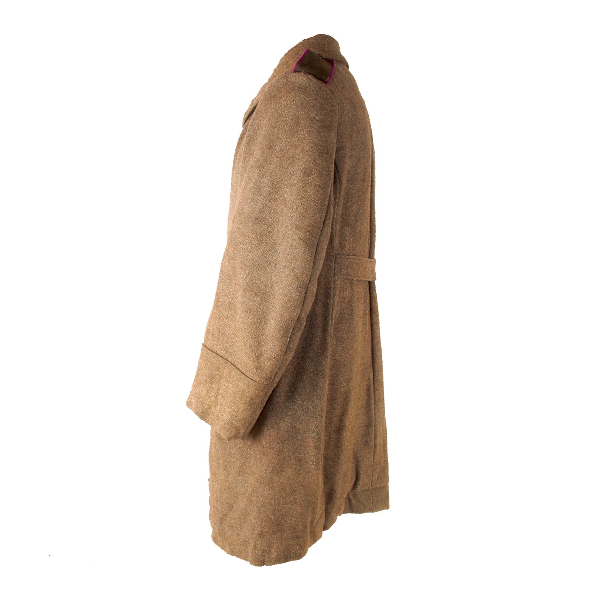 Original Soviet WWII Enlisted Men's Greatcoat with Infantry Shoulder Boards & Modified Telogreika Padded Lining — image 12