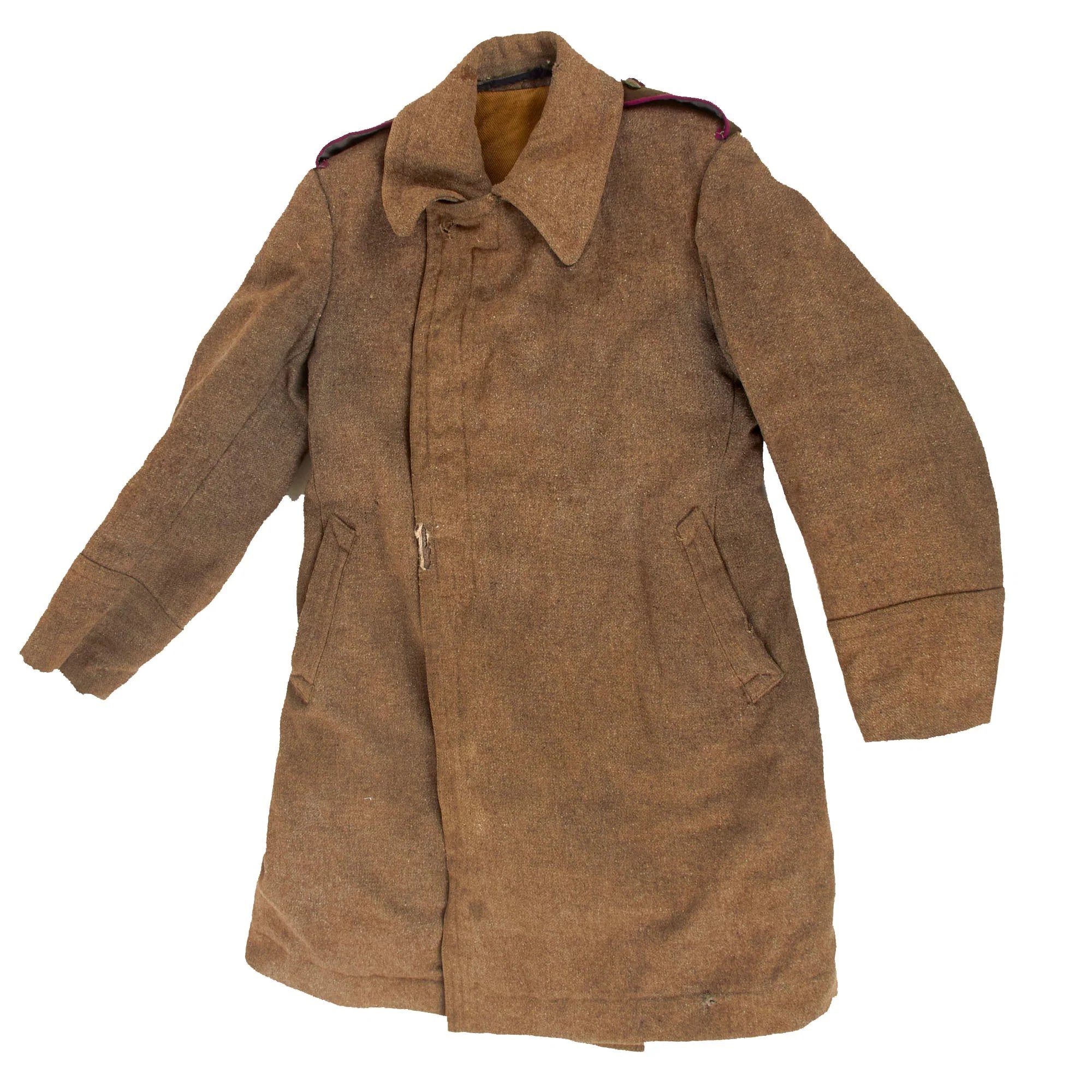 Original Soviet WWII Enlisted Men's Greatcoat with Infantry Shoulder Boards & Modified Telogreika Padded Lining — image 13