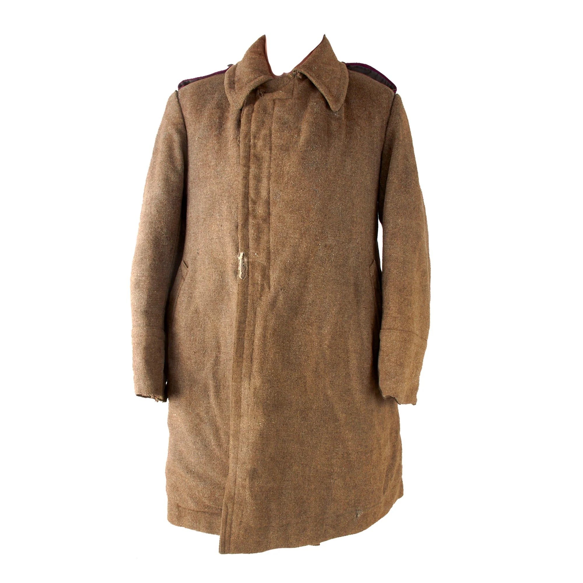 Original Soviet WWII Enlisted Men's Greatcoat with Infantry Shoulder Boards & Modified Telogreika Padded Lining — image 17