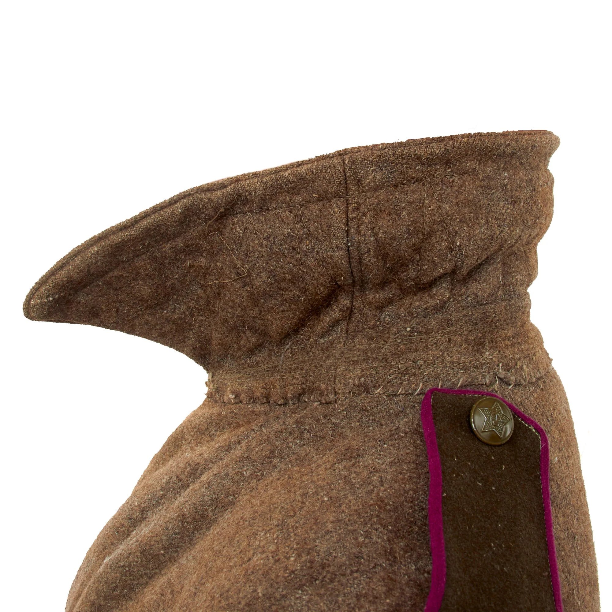 Original Soviet WWII Enlisted Men's Greatcoat with Infantry Shoulder Boards & Modified Telogreika Padded Lining — image 9