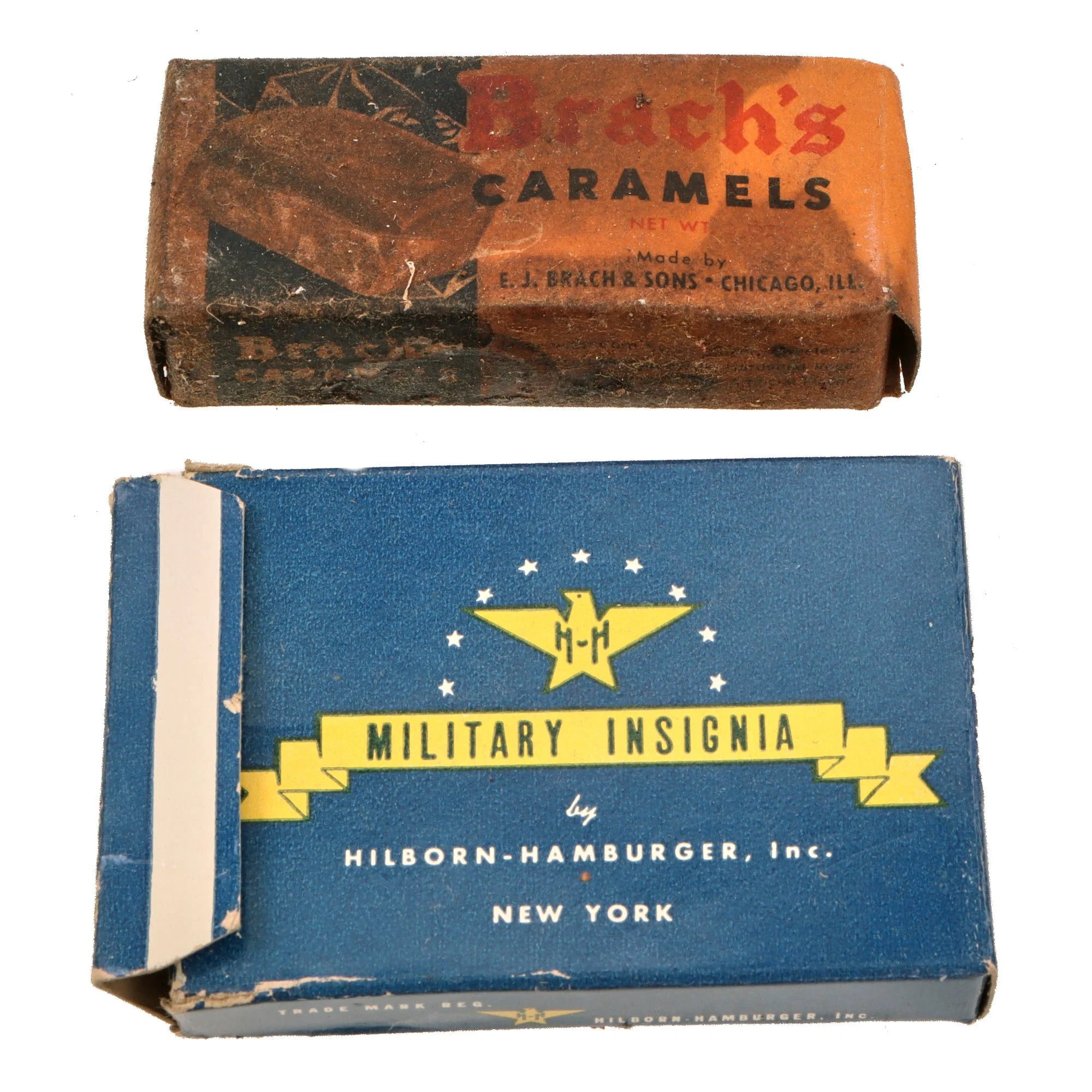 Original U.S. WWII Ration Lot Including Sealed Soldier's Field Ration D & K, Malted Milk Tablets, & Brach's Caramels — image 2