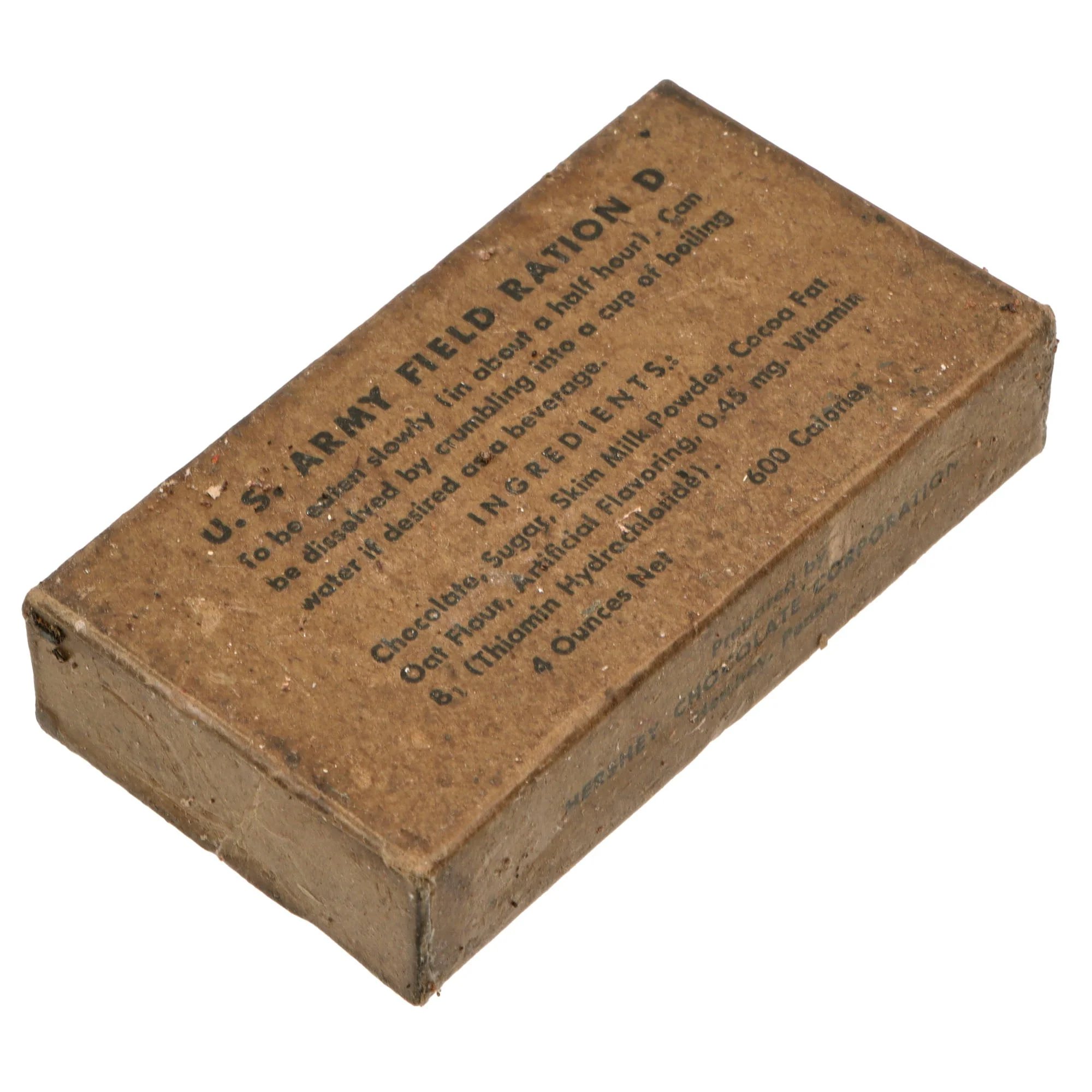 Original U.S. WWII Ration Lot Including Sealed Soldier's Field Ration D & K, Malted Milk Tablets, & Brach's Caramels — image 6