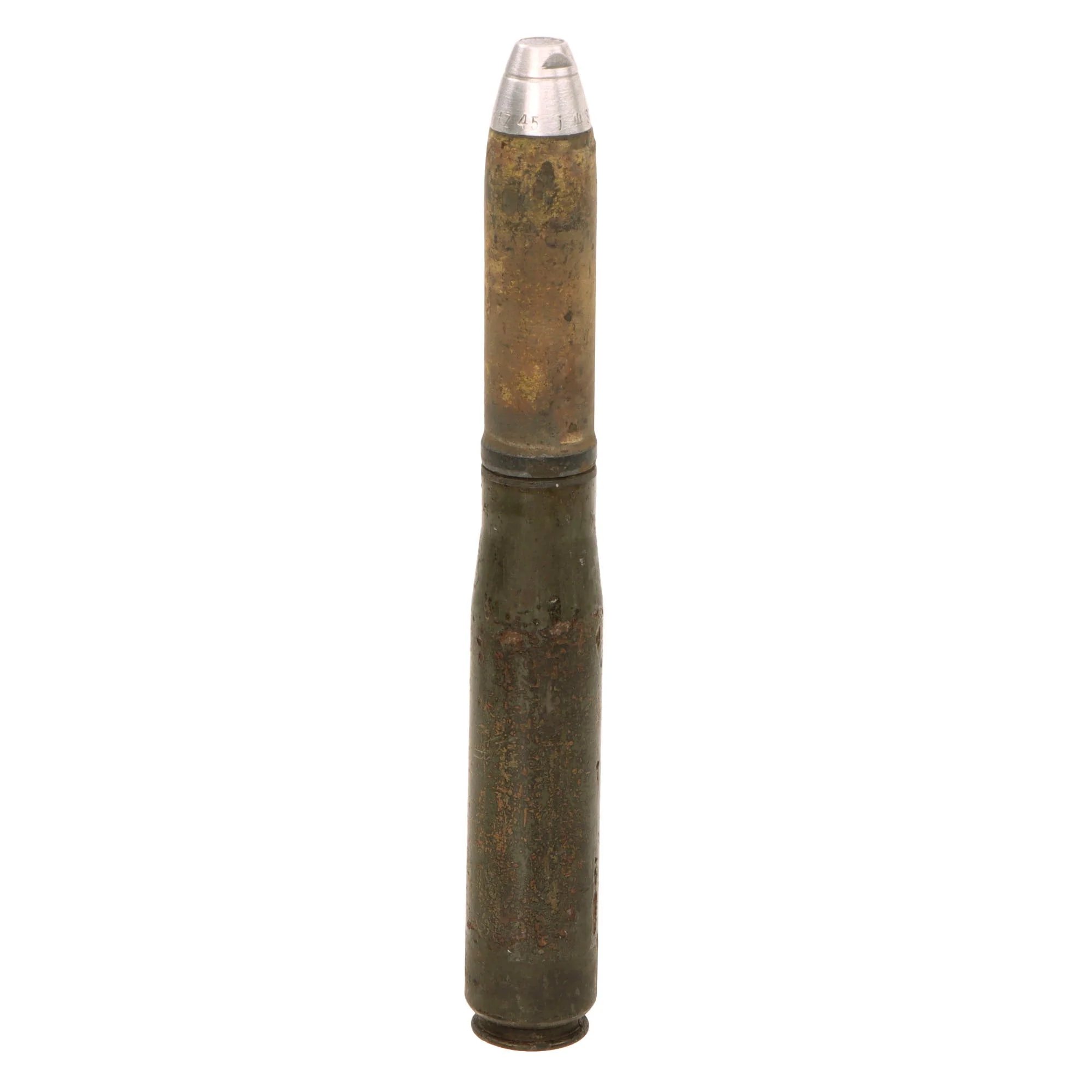 Original German WWII Inert 20mm 20×138 FlaK HE High Explosive Round — image 8