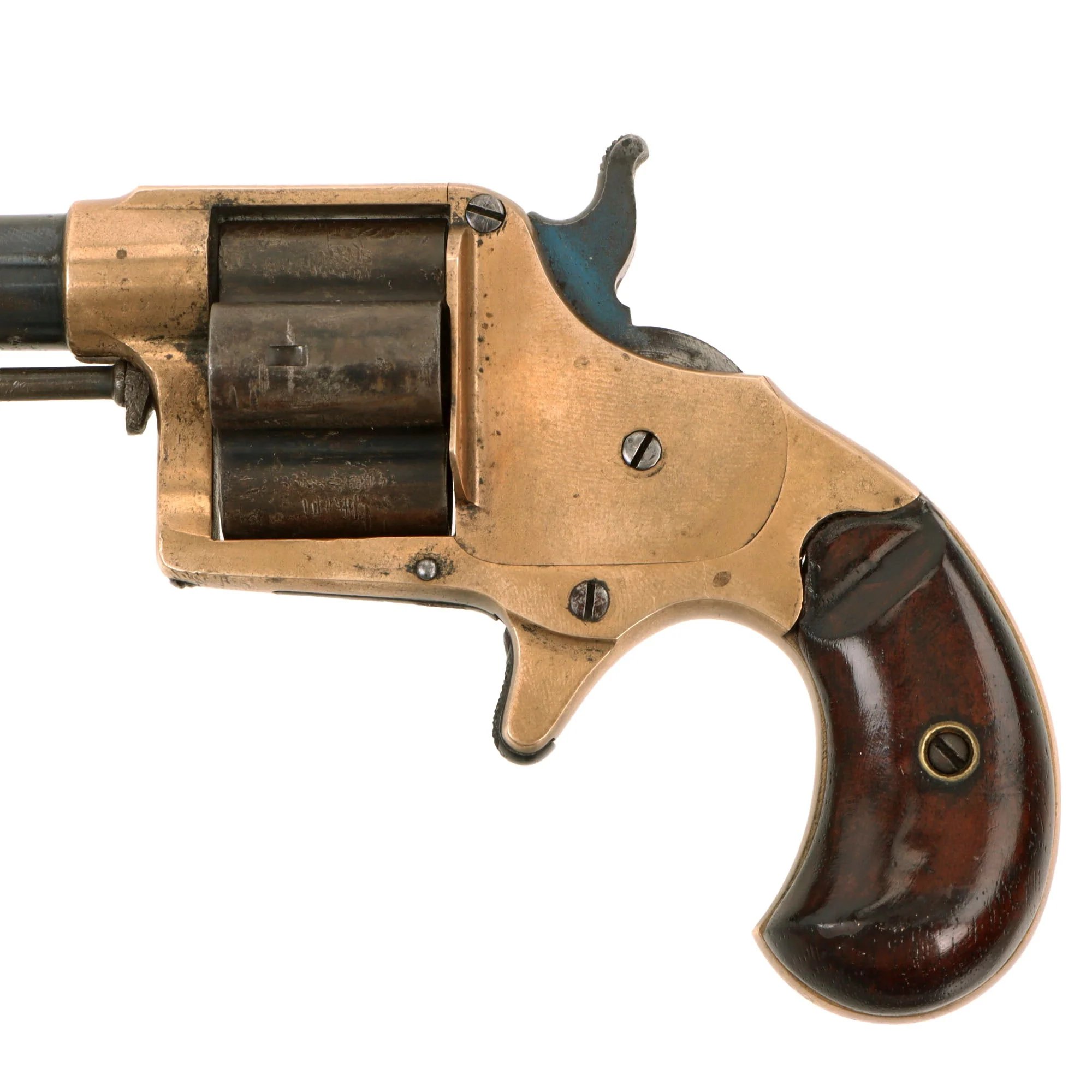 Original U.S. Colt Brass Frame 'Cloverleaf' House Model .41 Rimfire Revolver made in 1871 - Serial 1584 — image 12