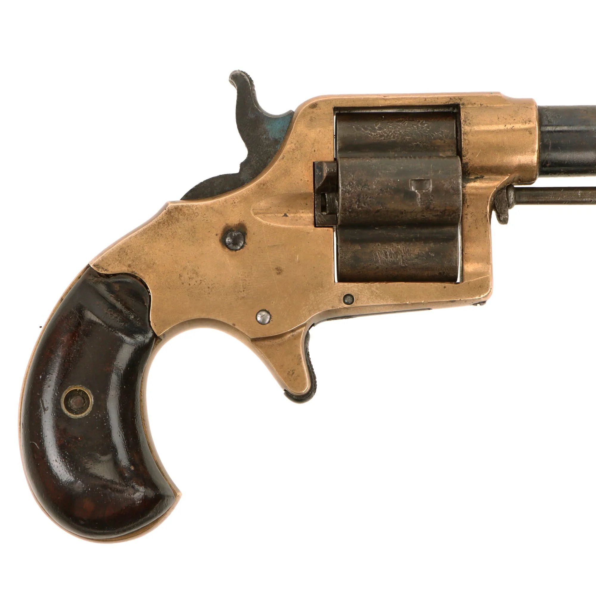 Original U.S. Colt Brass Frame 'Cloverleaf' House Model .41 Rimfire Revolver made in 1871 - Serial 1584 — image 14