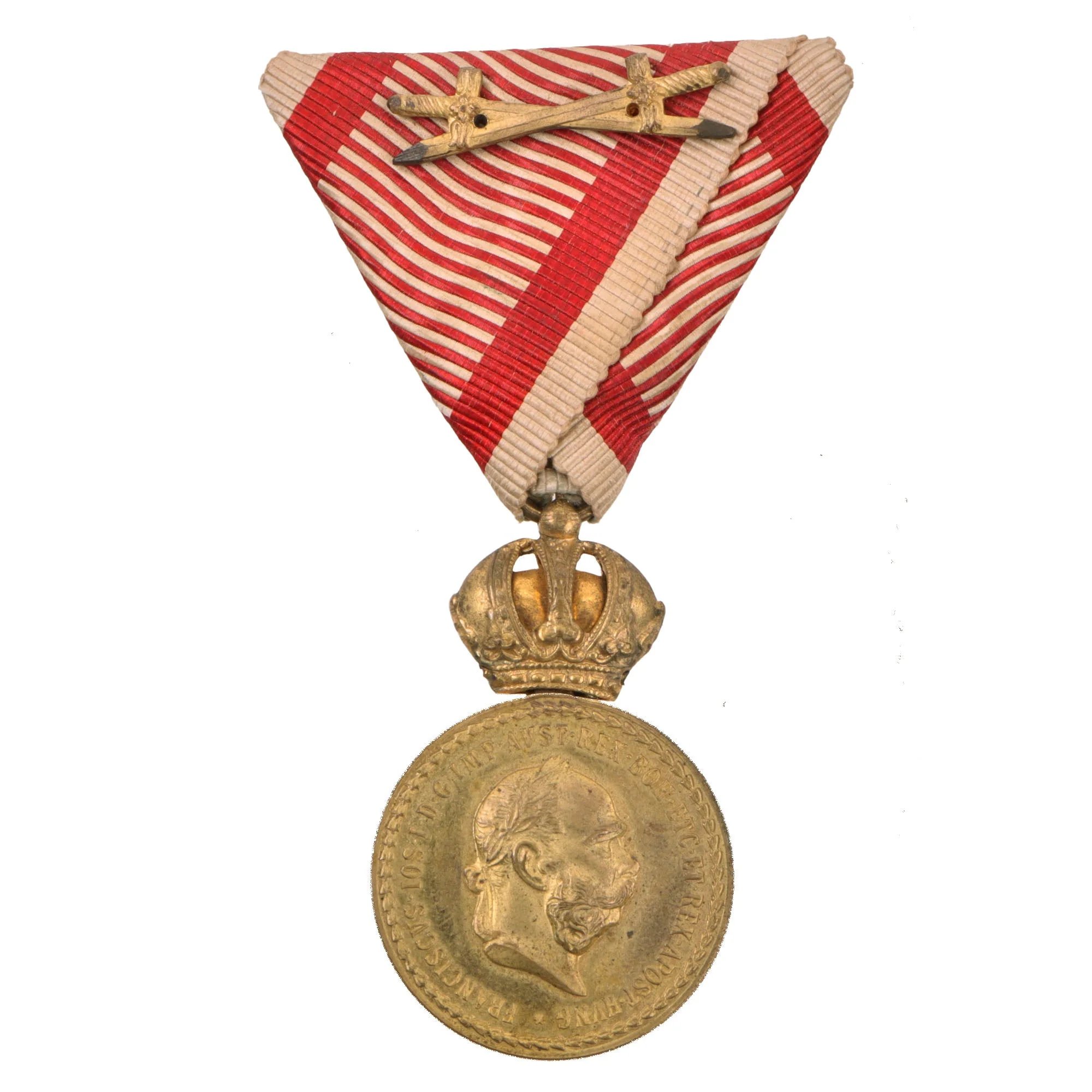 Original Austro-Hungarian WWI Austrian Military Merit Medal with Second Award Clasp in Original Case — image 3
