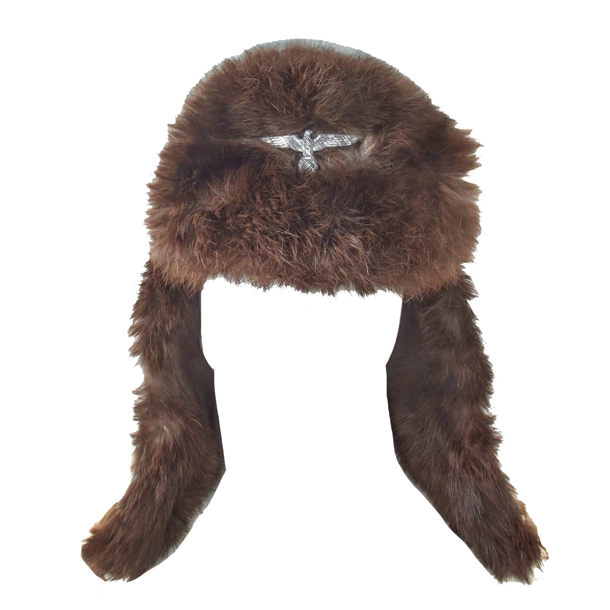 Original German WWII Eastern Front Heer Army Rabbit Fur Pelzmütze Winter Hat — image 9