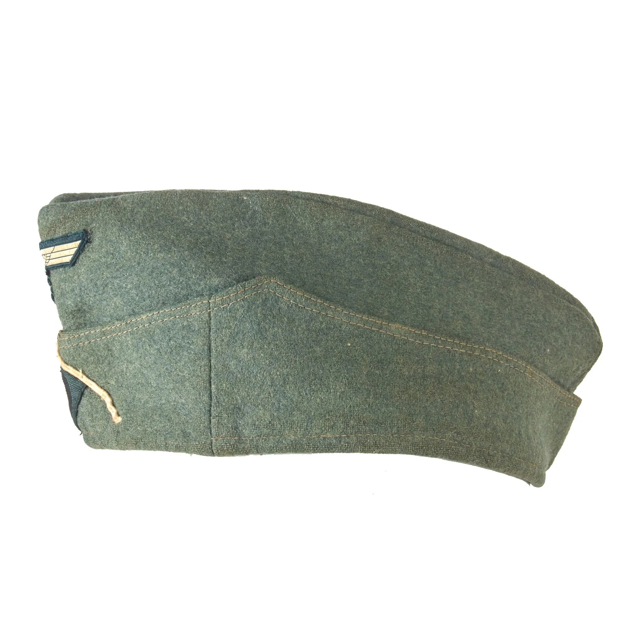 Original German WWII Early Heer Army Infantry EM-NCO Schiffchen M38 Overseas Cap - Size 55 — image 7