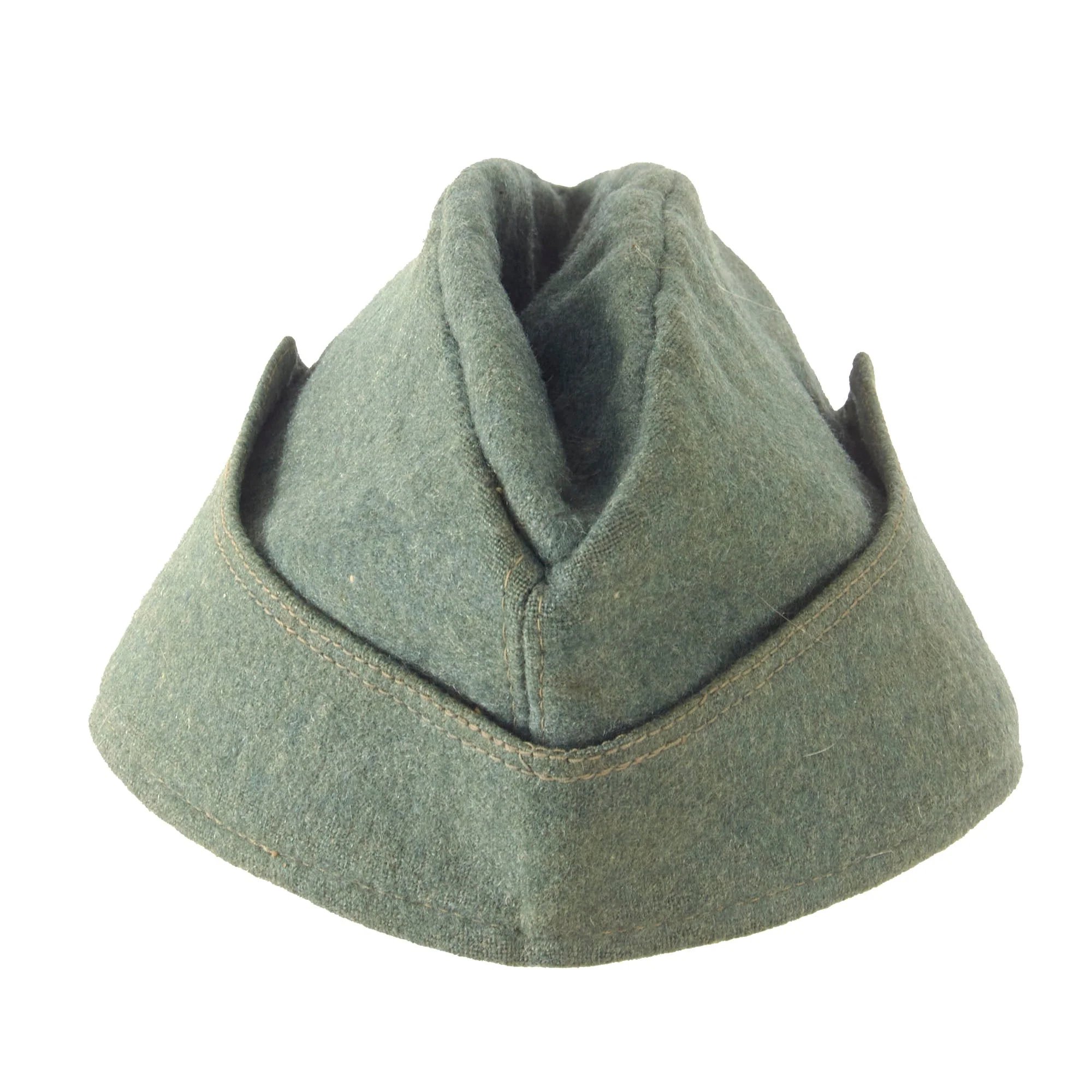 Original German WWII Early Heer Army Infantry EM-NCO Schiffchen M38 Overseas Cap - Size 55 — image 8