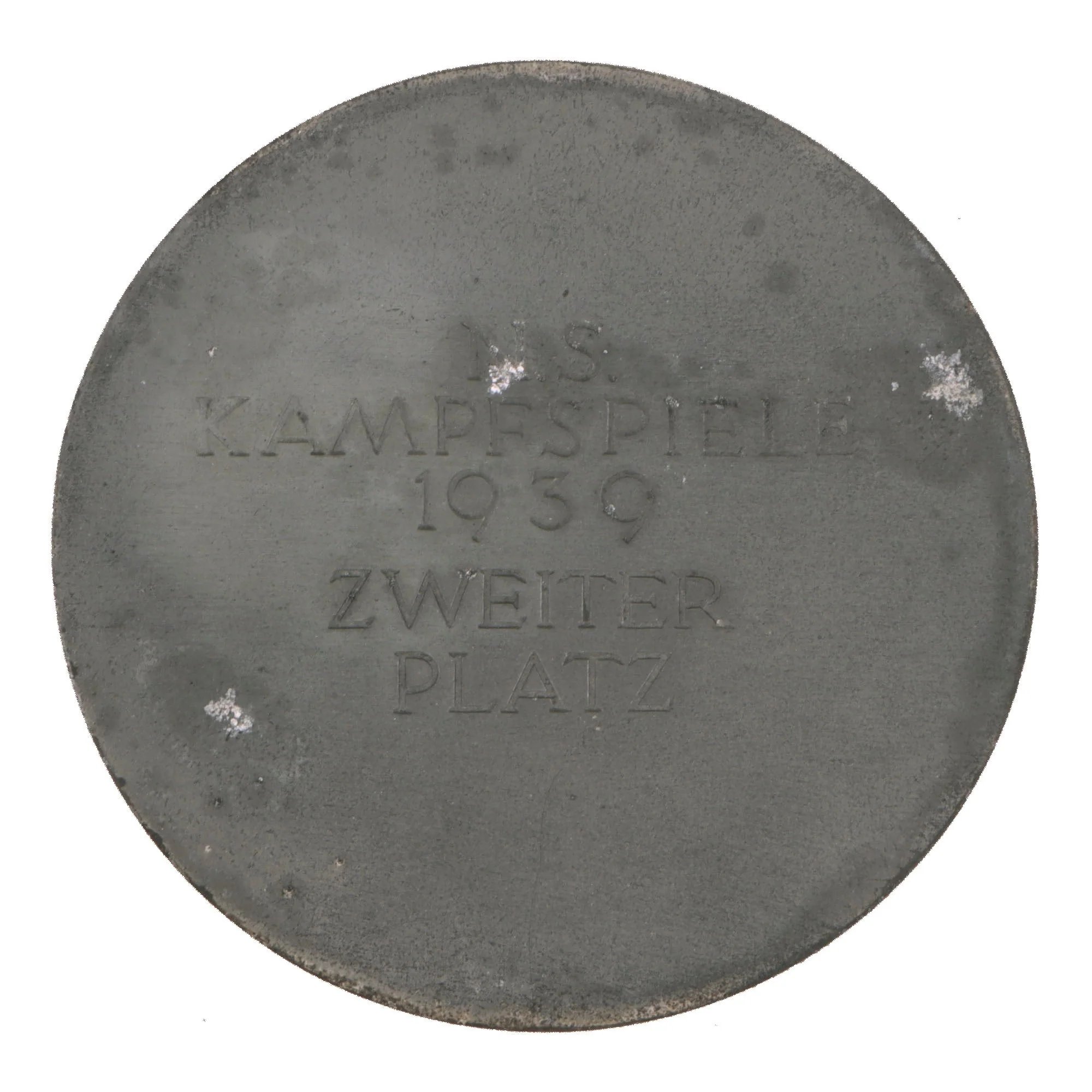 Original German WWII Cased 1939 11th Nuremberg Rally Combat Games Second Place Table Medal by C. Poellath — image 5