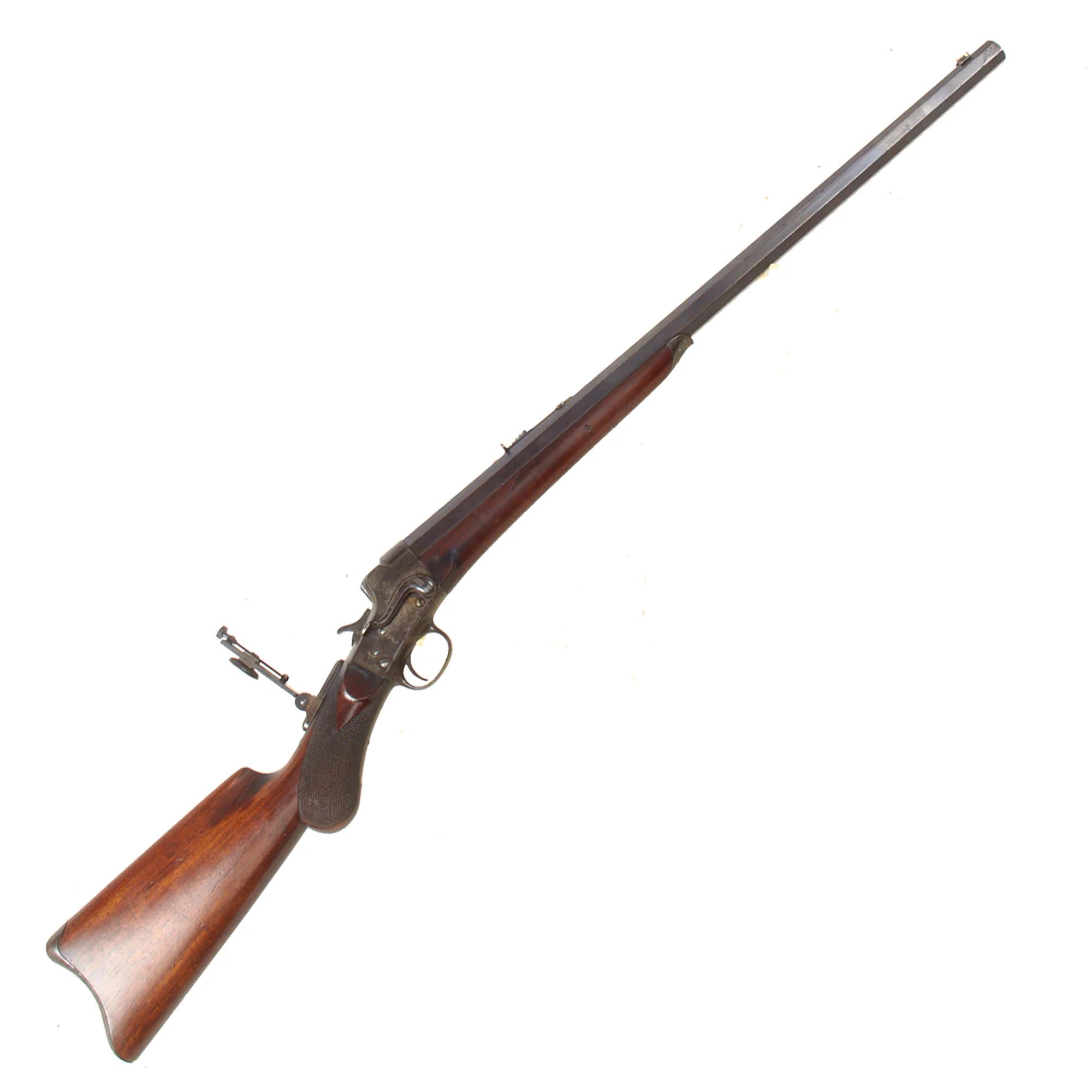 Original U.S. Remington-Hepburn No.3 Falling Block Target Sporting Rifle in .40-50 Sharps Straight Caliber with Aperture Sight - Serial 4570 — image 2