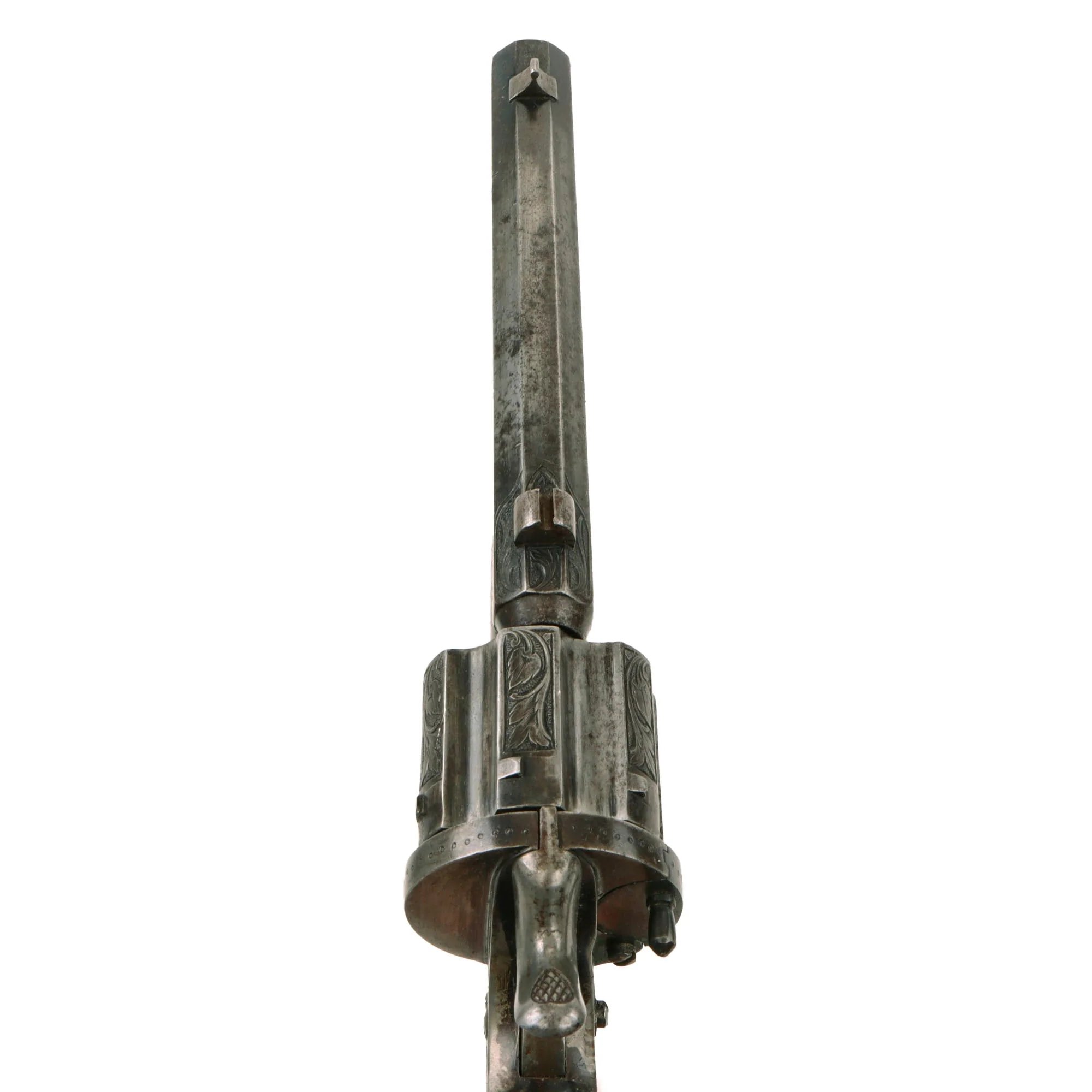 Original Belgian .38cal Rimfire Liège Proofed Double Action Revolver Serial 380 with Foldaway Trigger - Circa 1880 — image 14