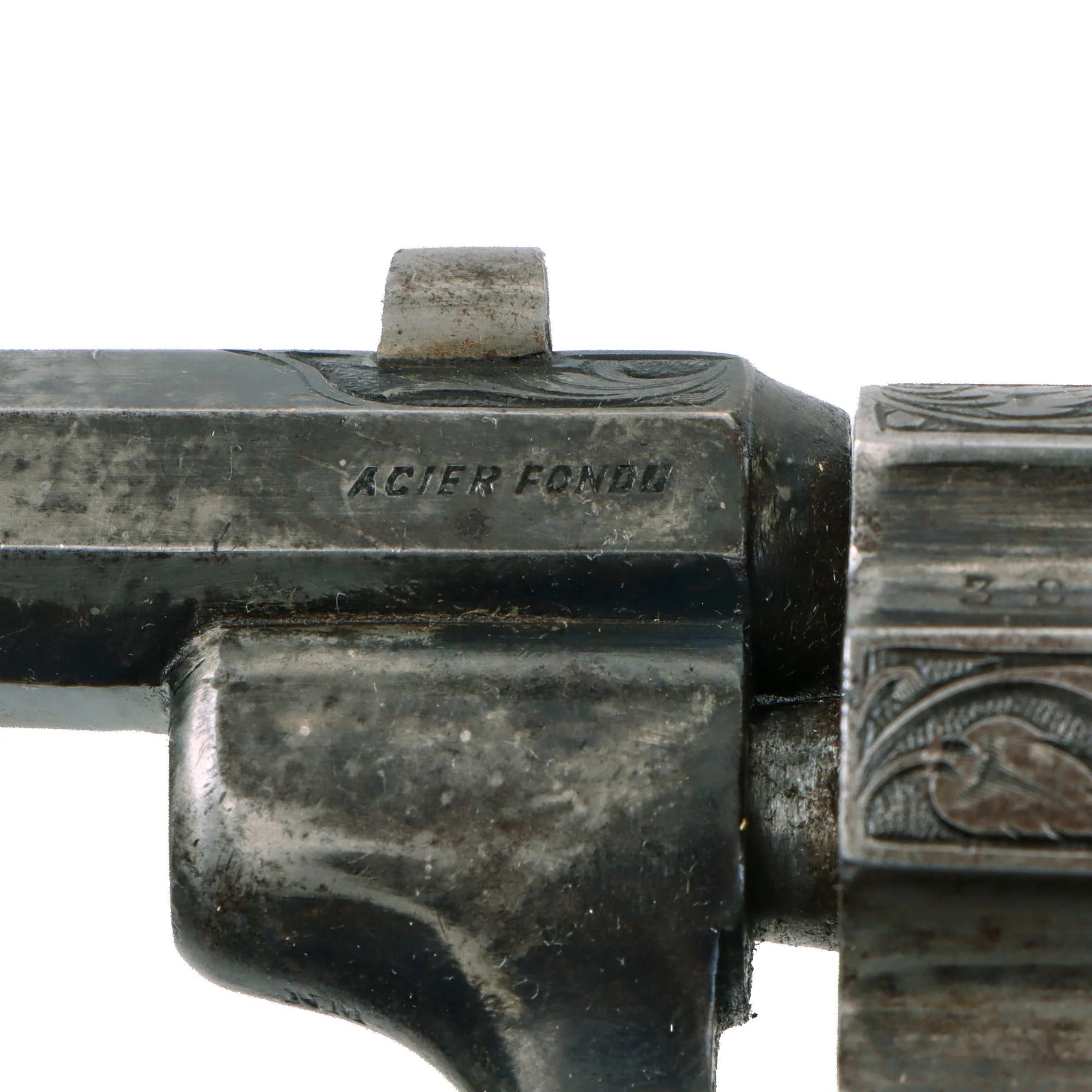 Original Belgian .38cal Rimfire Liège Proofed Double Action Revolver Serial 380 with Foldaway Trigger - Circa 1880 — image 18