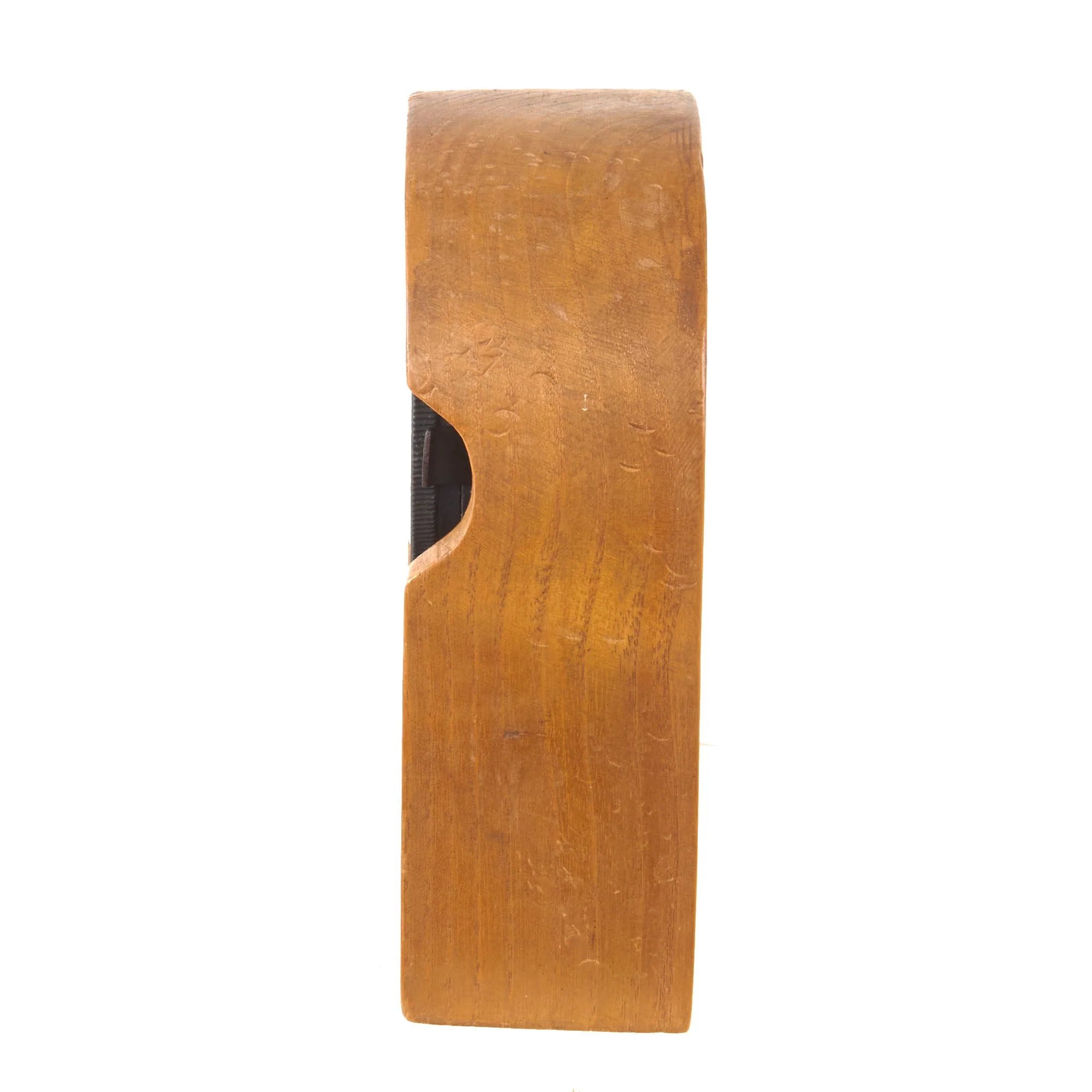 Original German WWII Luftwaffe BoUK2 Eight-Day Clock for Heinkel HE 111 by Kienzle Mounted in Named G.I. Souvenir Stand - Lt. L.D. Curley - Non-Functional — image 3