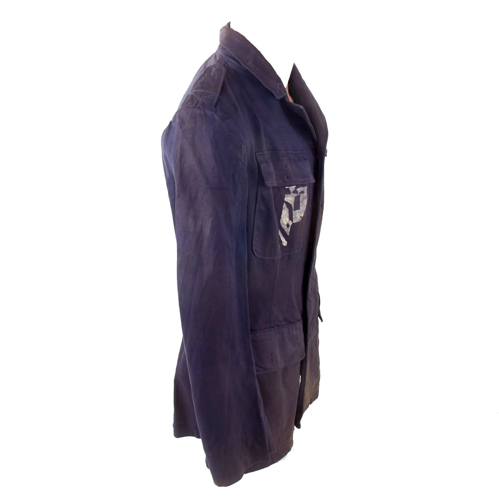 Original U.S. WWII Axis Prisoner of War PW Painted Uniform Jacket - No Buttons — image 10