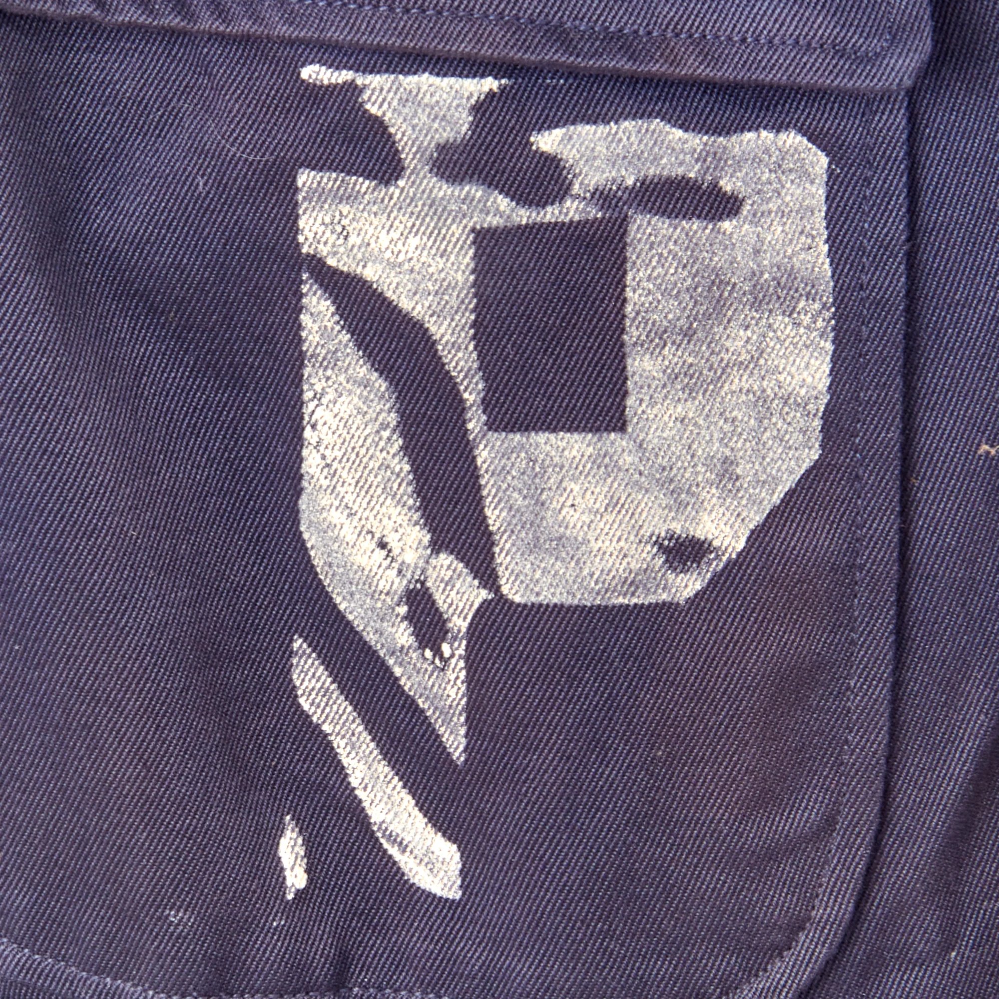 Original U.S. WWII Axis Prisoner of War PW Painted Uniform Jacket - No Buttons — image 3