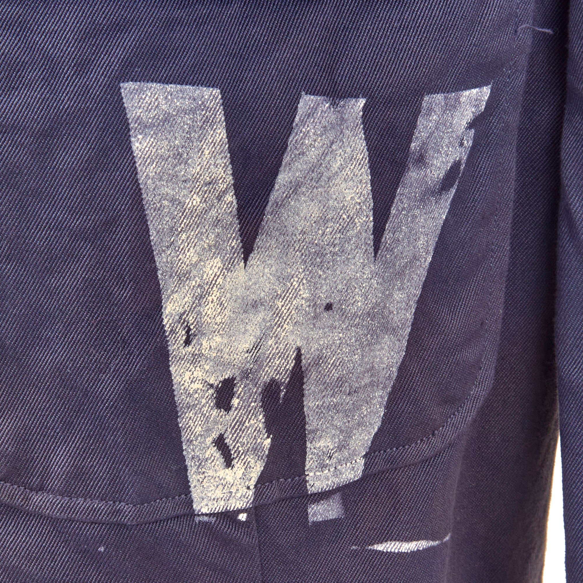 Original U.S. WWII Axis Prisoner of War PW Painted Uniform Jacket - No Buttons — image 4