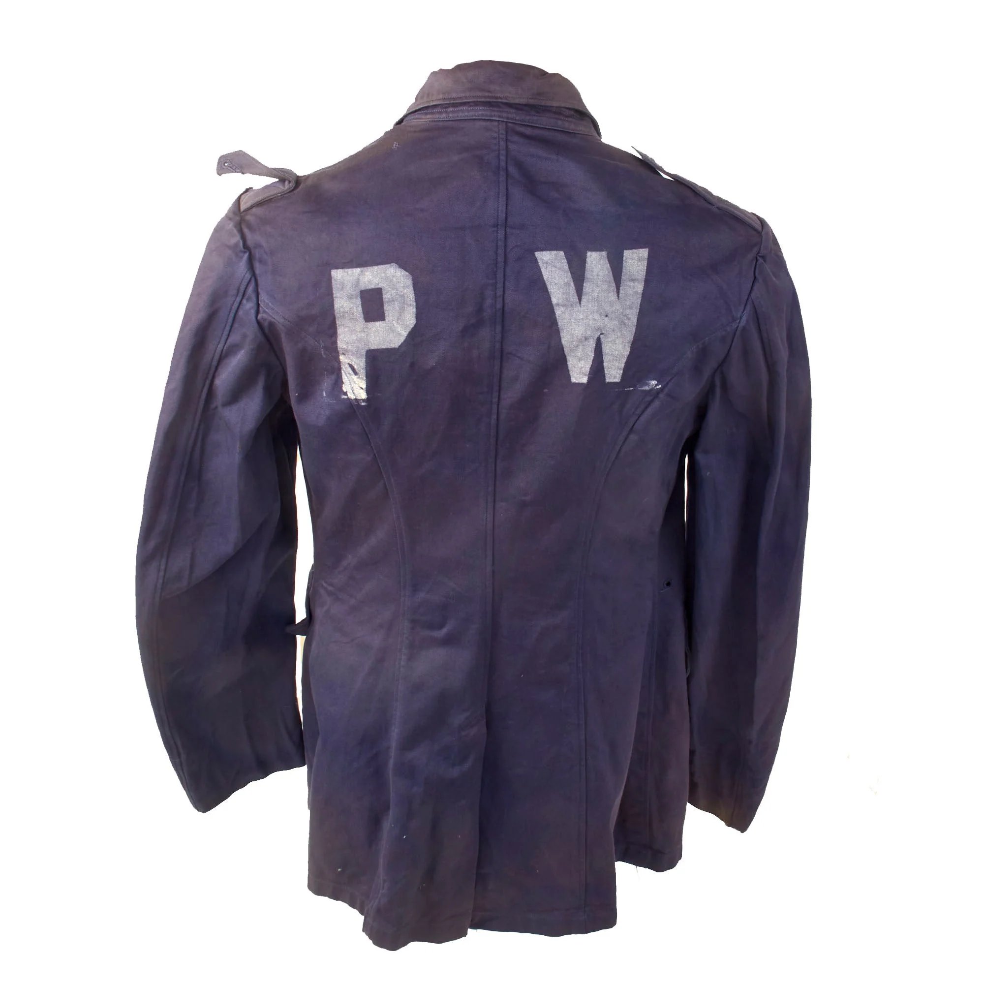 Original U.S. WWII Axis Prisoner of War PW Painted Uniform Jacket - No Buttons — image 8