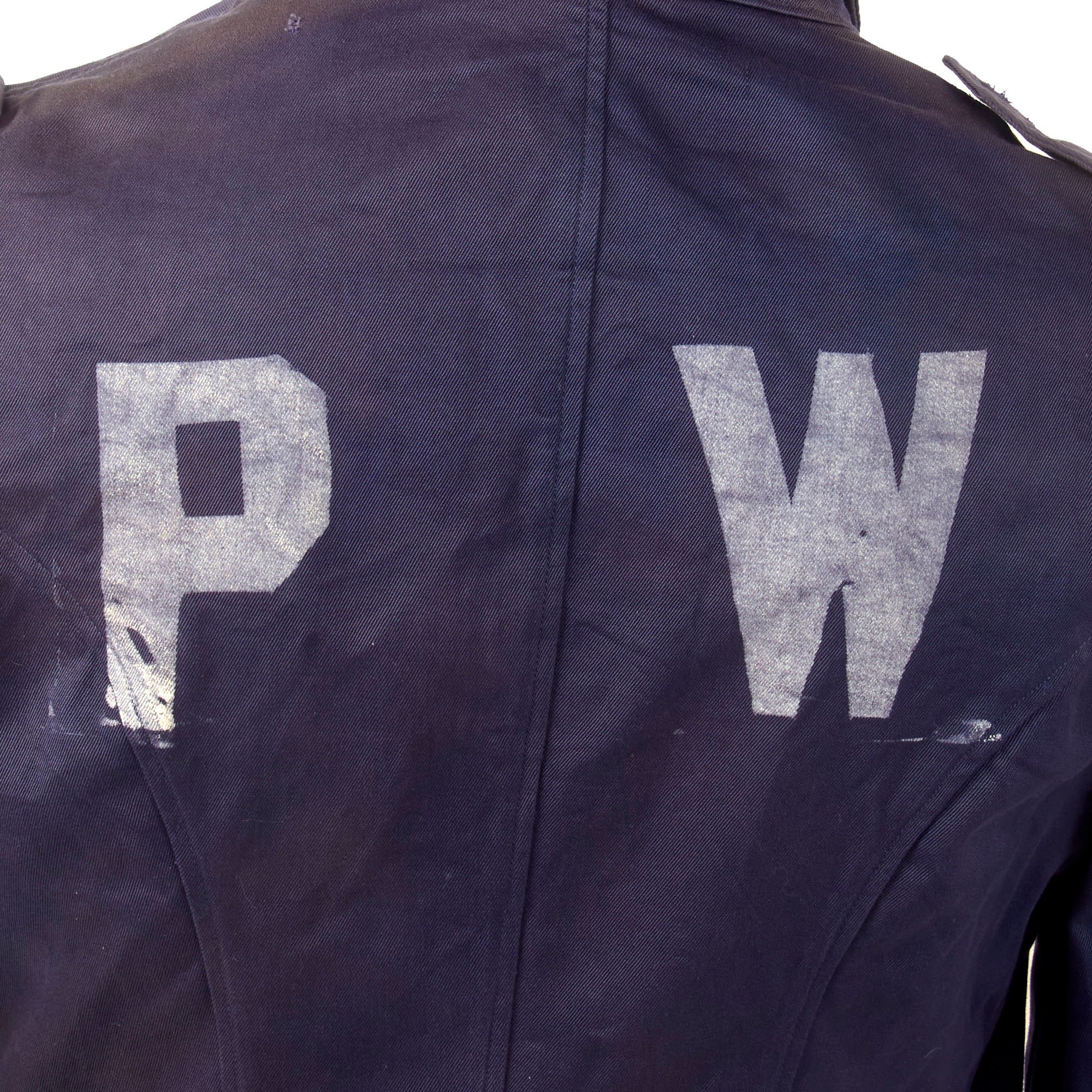 Original U.S. WWII Axis Prisoner of War PW Painted Uniform Jacket - No Buttons — image 9