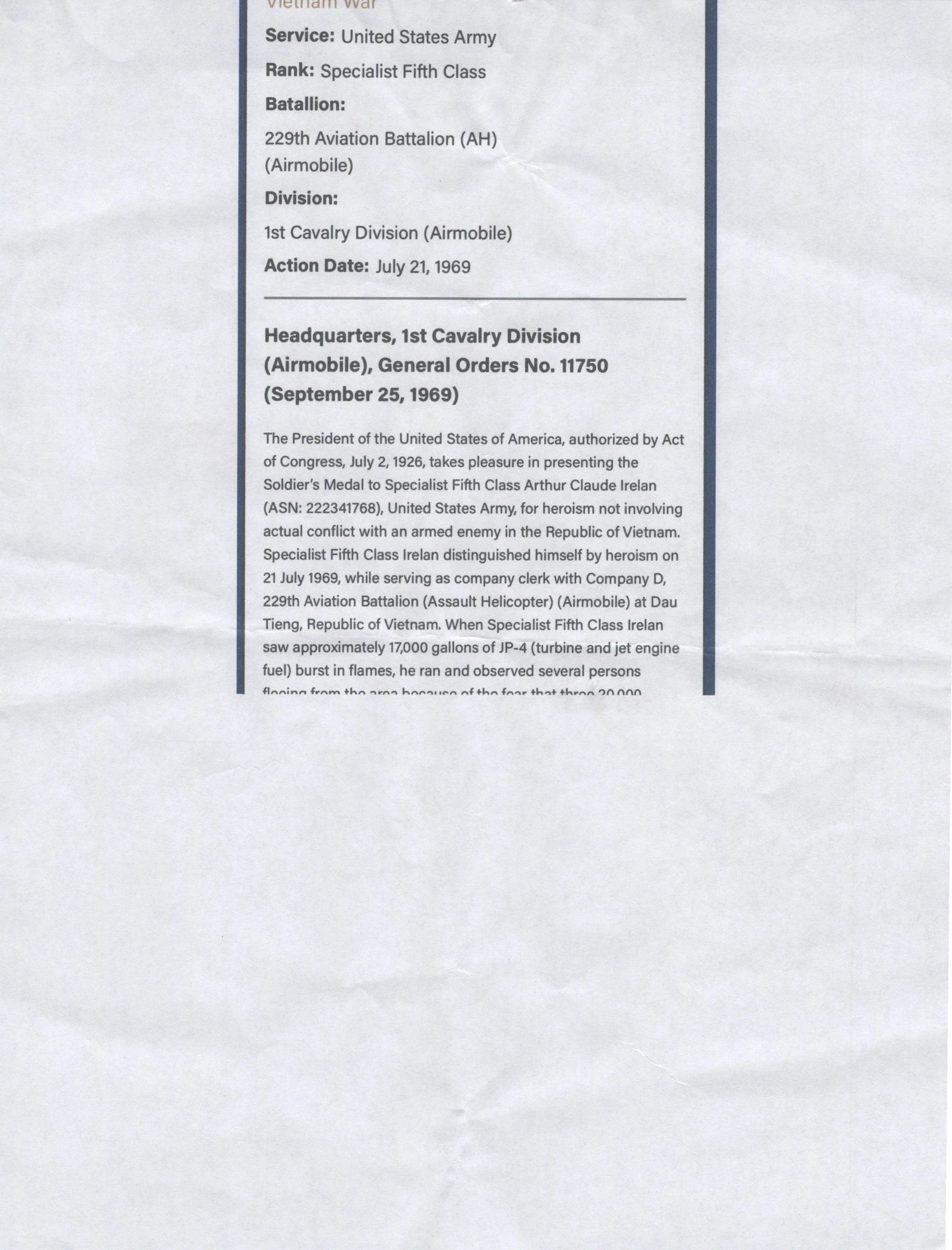 Original U.S. Vietnam War Named Republic of Korea Special Forces American-Issued Camouflage Uniform Jacket - Arthur Claude Irelan - Dated 1975 — image 17