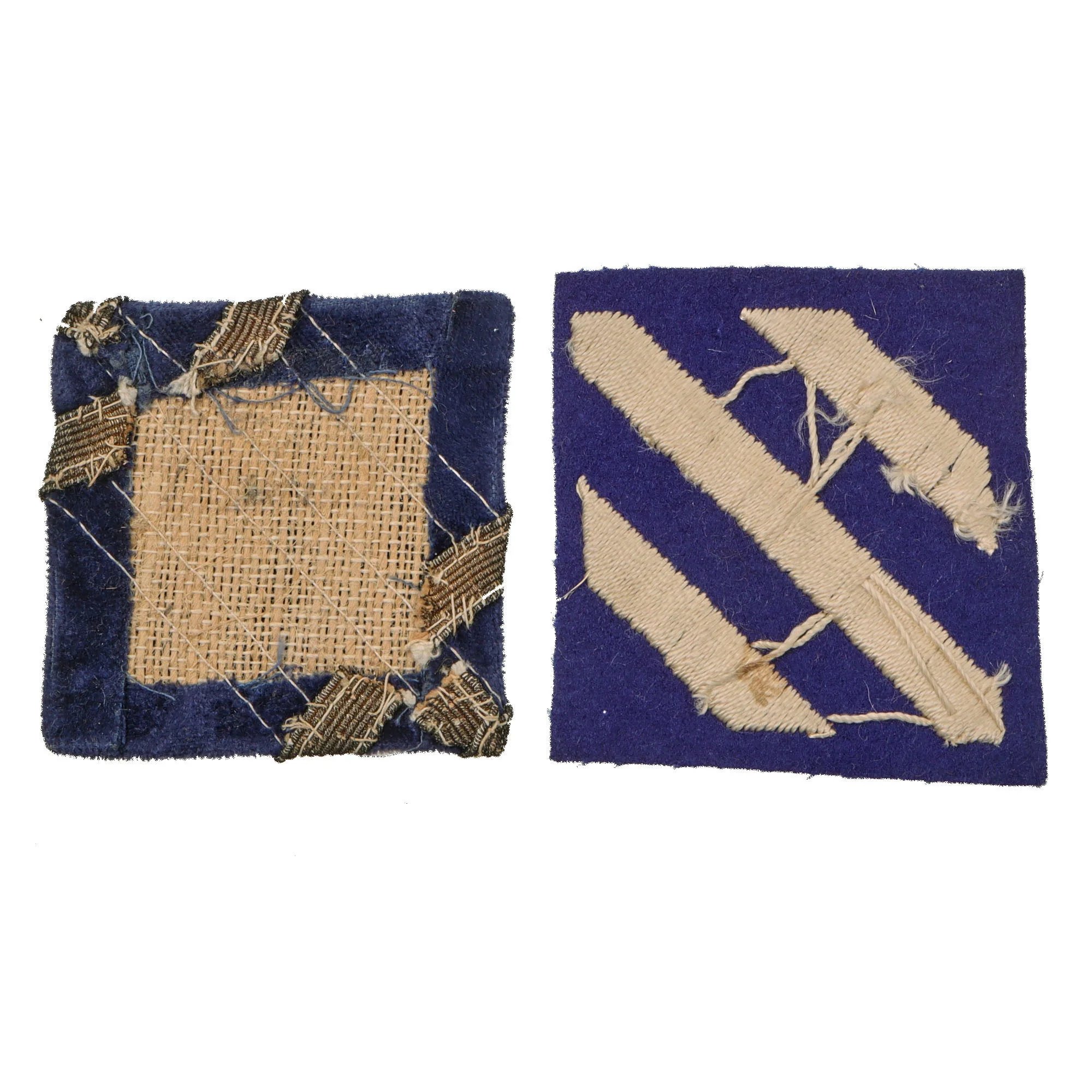 Original U.S. WWI 3rd Division 'Rock of the Marne' Patch Lot with 3rd Army and Velvet Variations - Six Total — image 5