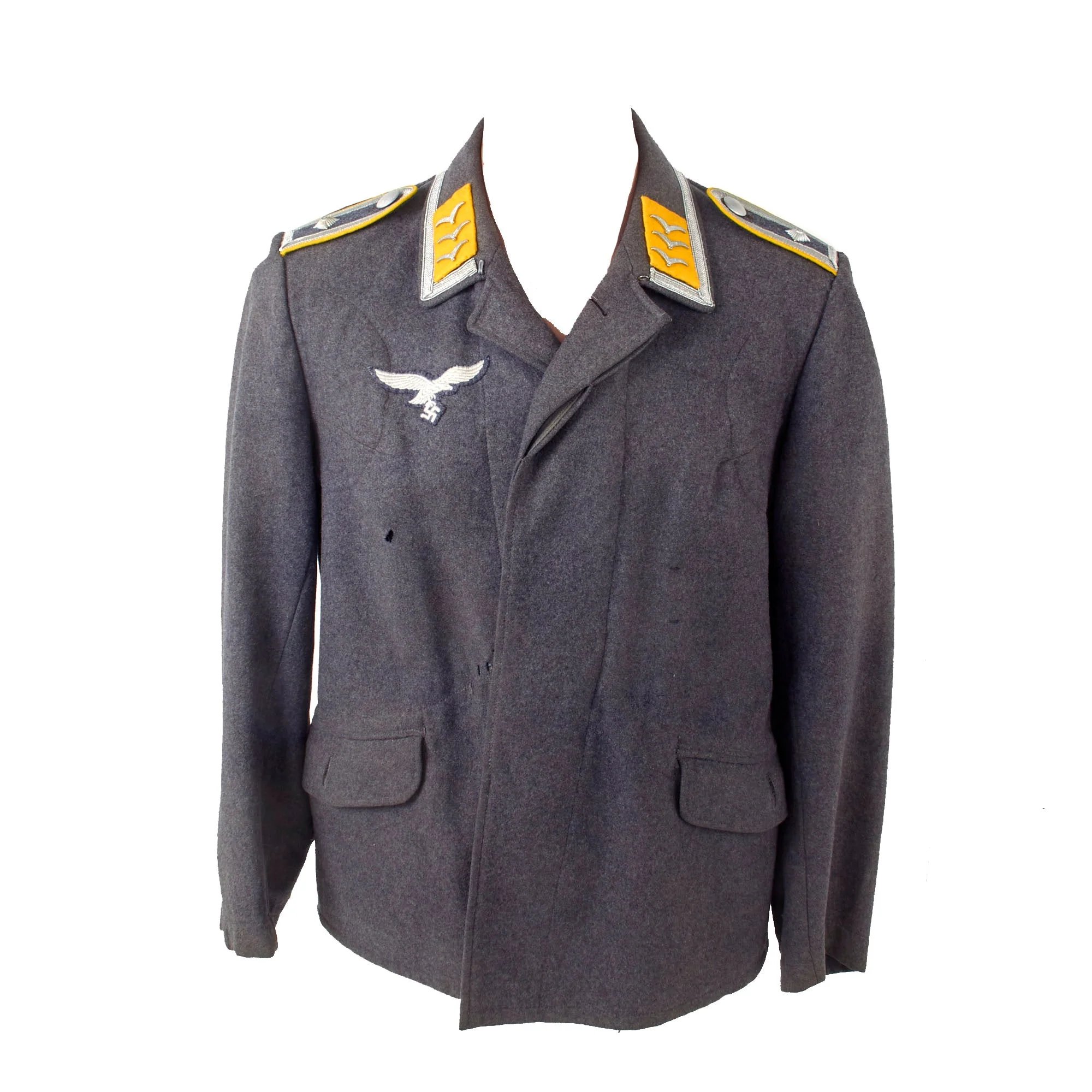 Original German WWII Luftwaffe Flight Branch Feldwebel NCO Fliegerbluse Uniform Tunic with LBA Marking - Dated 1940 — image 2