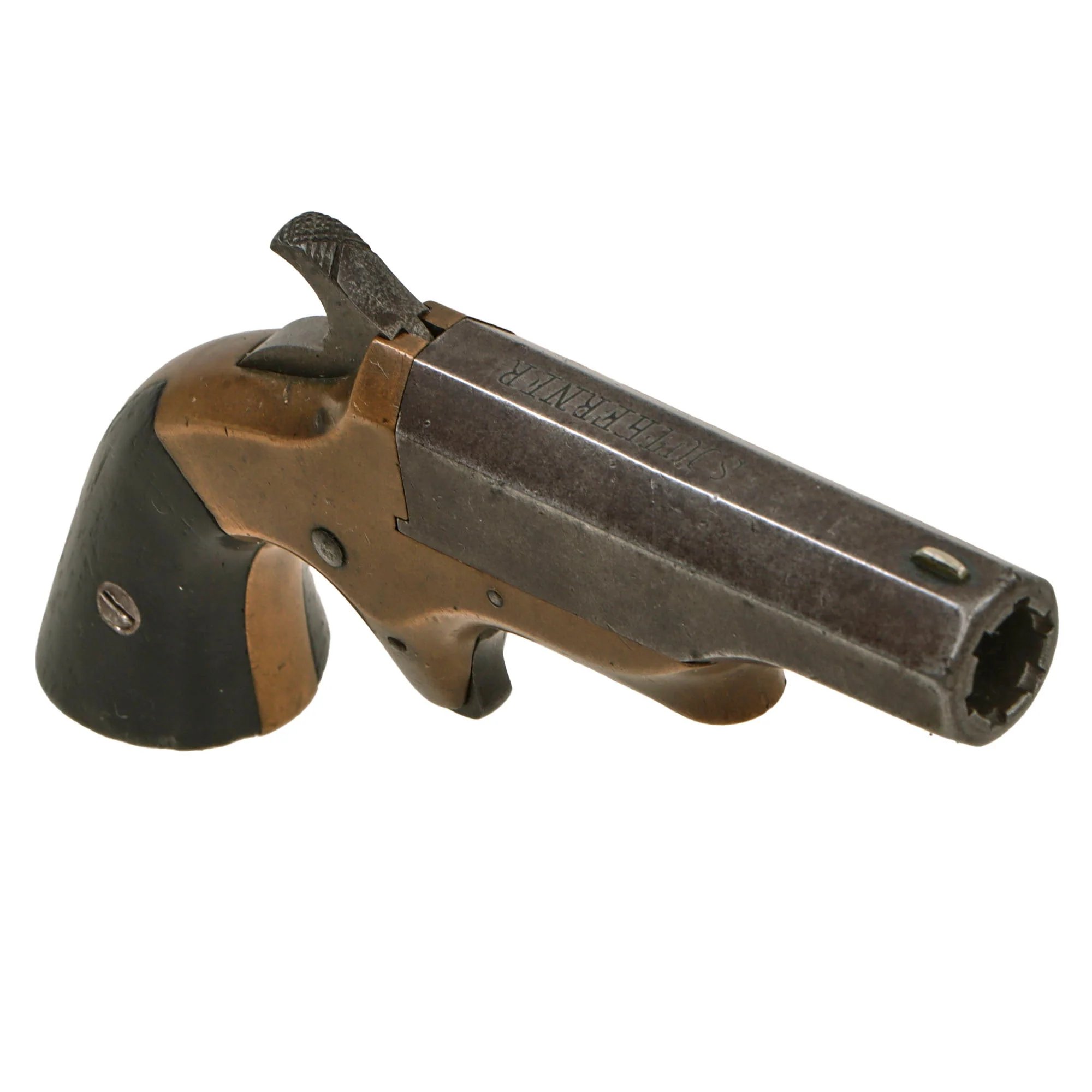 Original U.S. 'Southerner' .41cal. Rimfire Single Shot Derringer Pistol by Merimack Arms & Mfg. Co. - Matching Serial 374 — image 4