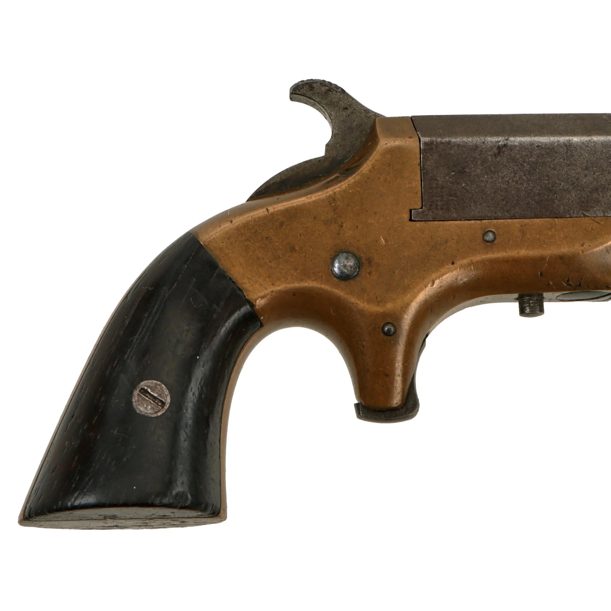Original U.S. 'Southerner' .41cal. Rimfire Single Shot Derringer Pistol by Merimack Arms & Mfg. Co. - Matching Serial 374 — image 9