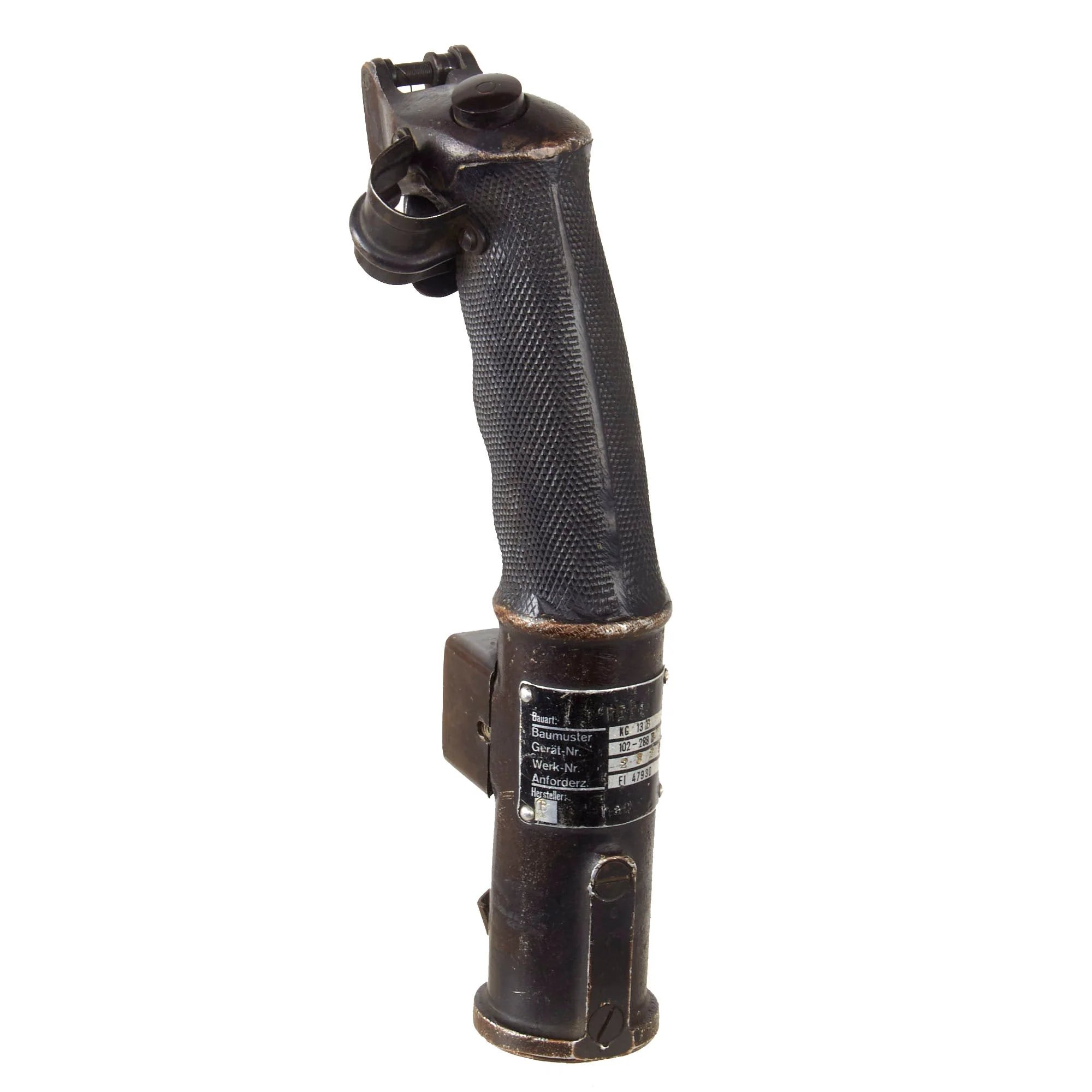 Original German WWII Luftwaffe Messerschmitt Bf 109 Control Stick KG13B by Luftfahrt-Apparatebau GmbH of Berlin - ME-109 — image 15