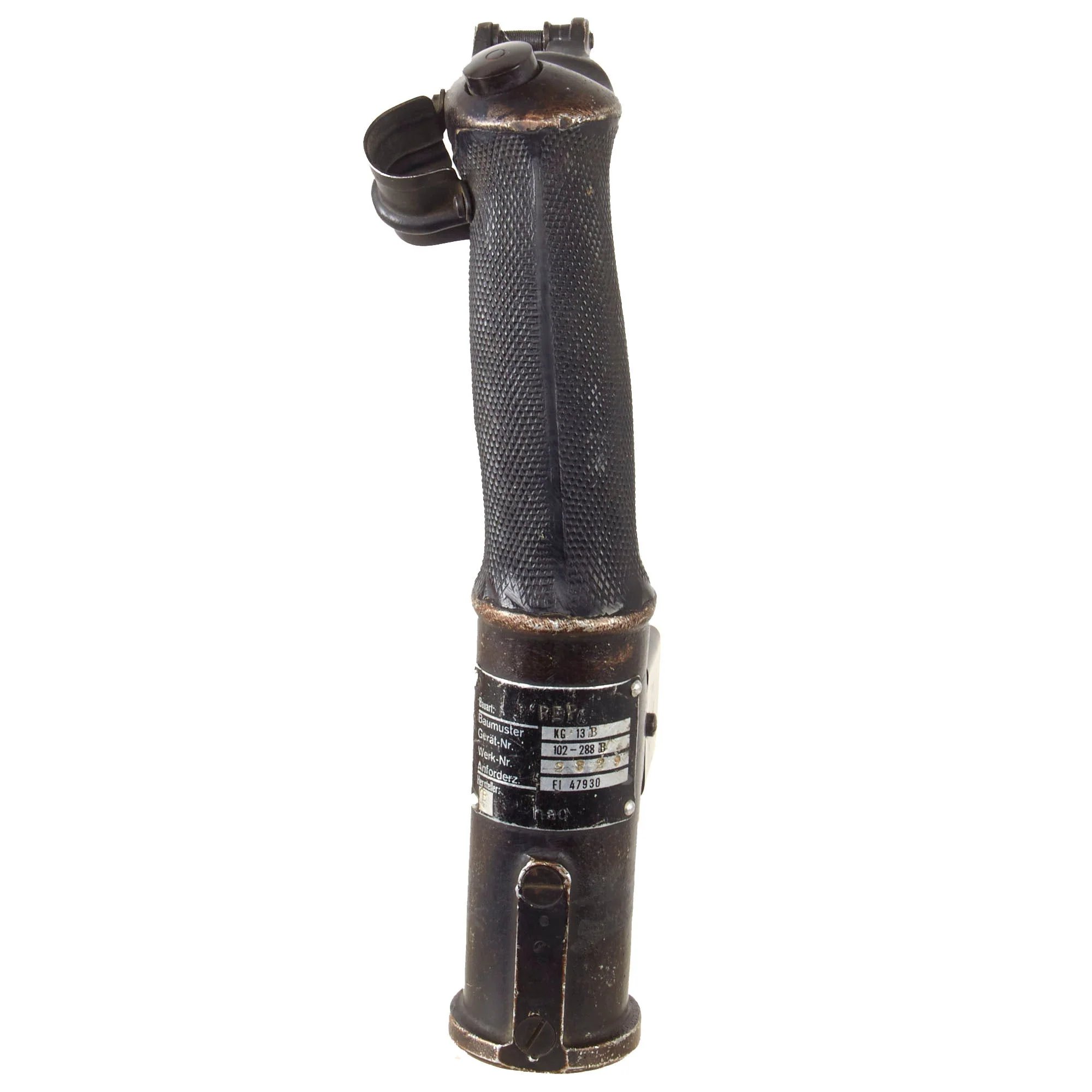 Original German WWII Luftwaffe Messerschmitt Bf 109 Control Stick KG13B by Luftfahrt-Apparatebau GmbH of Berlin - ME-109 — image 3