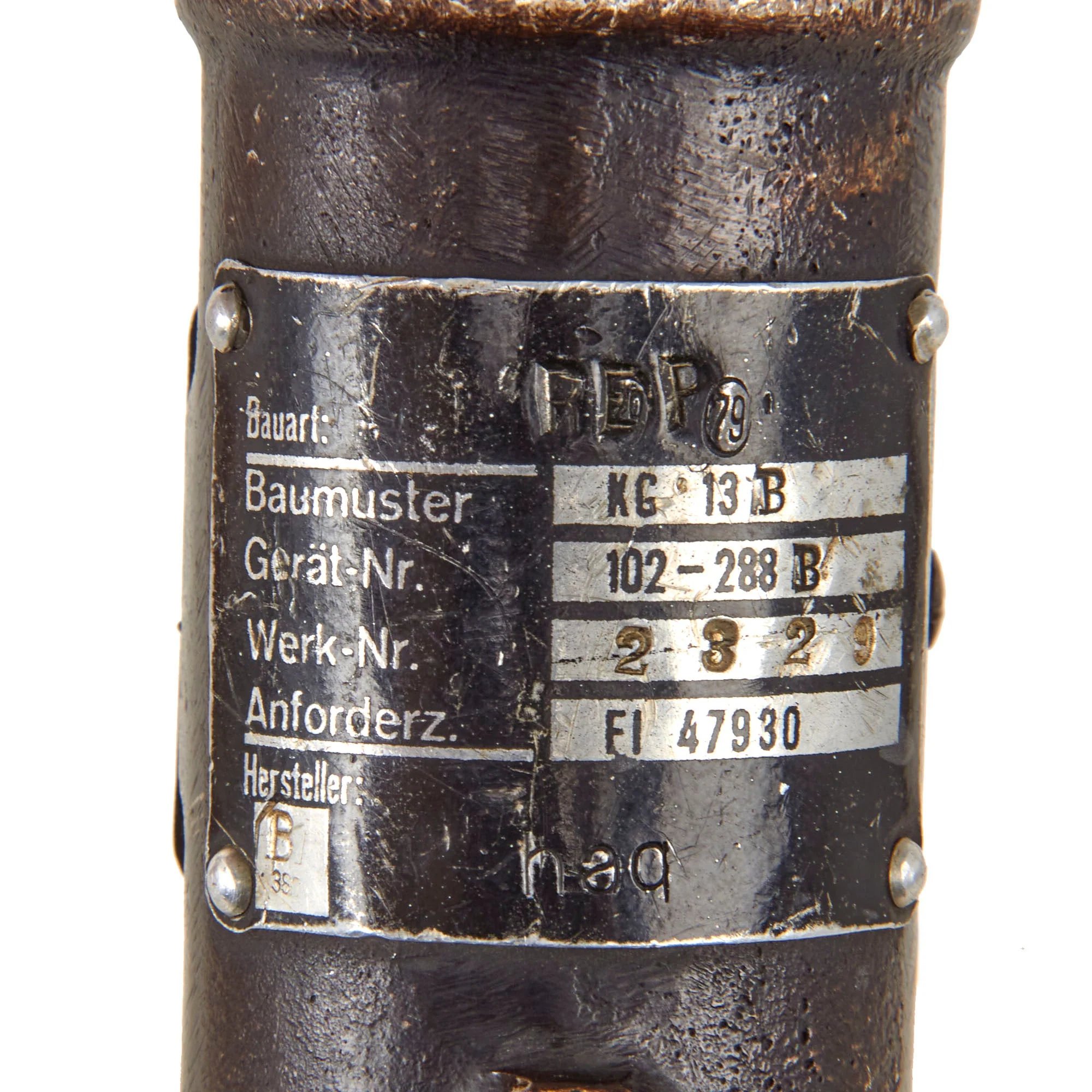 Original German WWII Luftwaffe Messerschmitt Bf 109 Control Stick KG13B by Luftfahrt-Apparatebau GmbH of Berlin - ME-109 — image 4