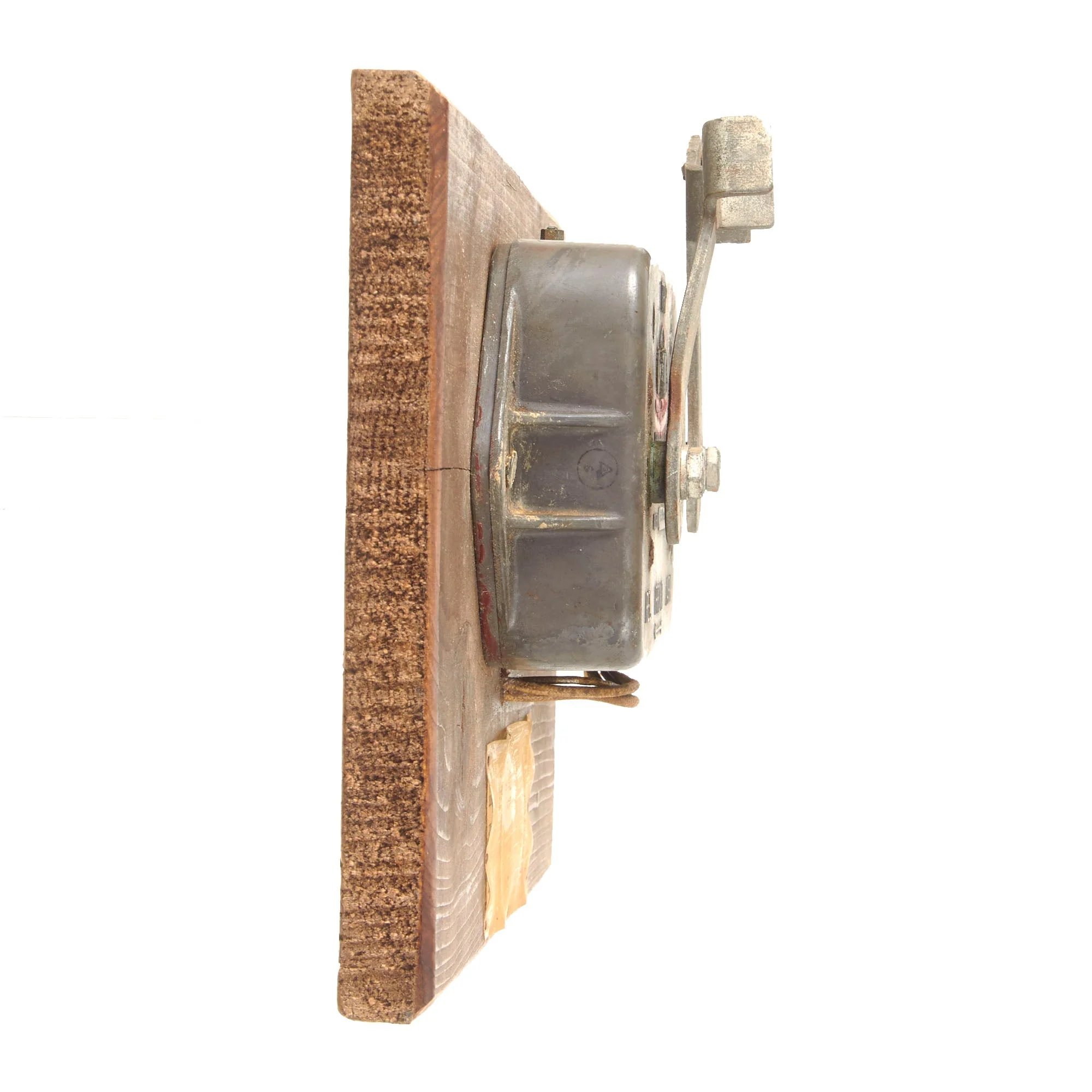 Original U.S. WWII B-17 42-3544 'Stars and Stripes' Recovered Bomb Switch on Period Mount with Provenance Note - Crashed January 5th, 1944 — image 7