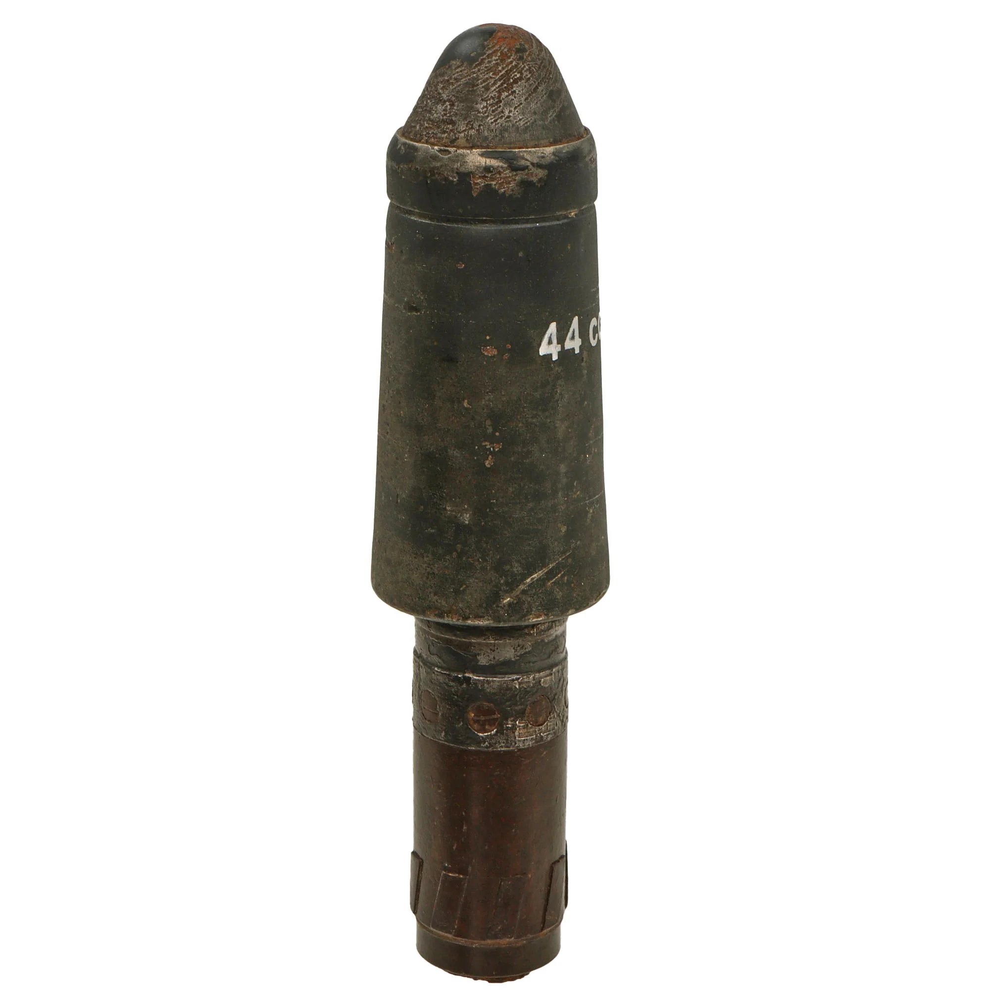 Original German WWII Inert 98k Rifle Schießbecher Anti-Tank Grenade - Große Gewehrpanzergranate - Restored Stencil — image 5