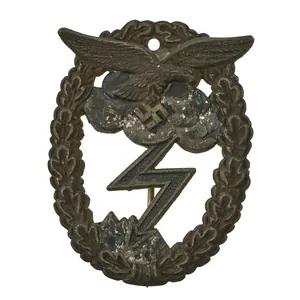 Original German WWII Luftwaffe Ground Assault Badge Attributed to Arno …