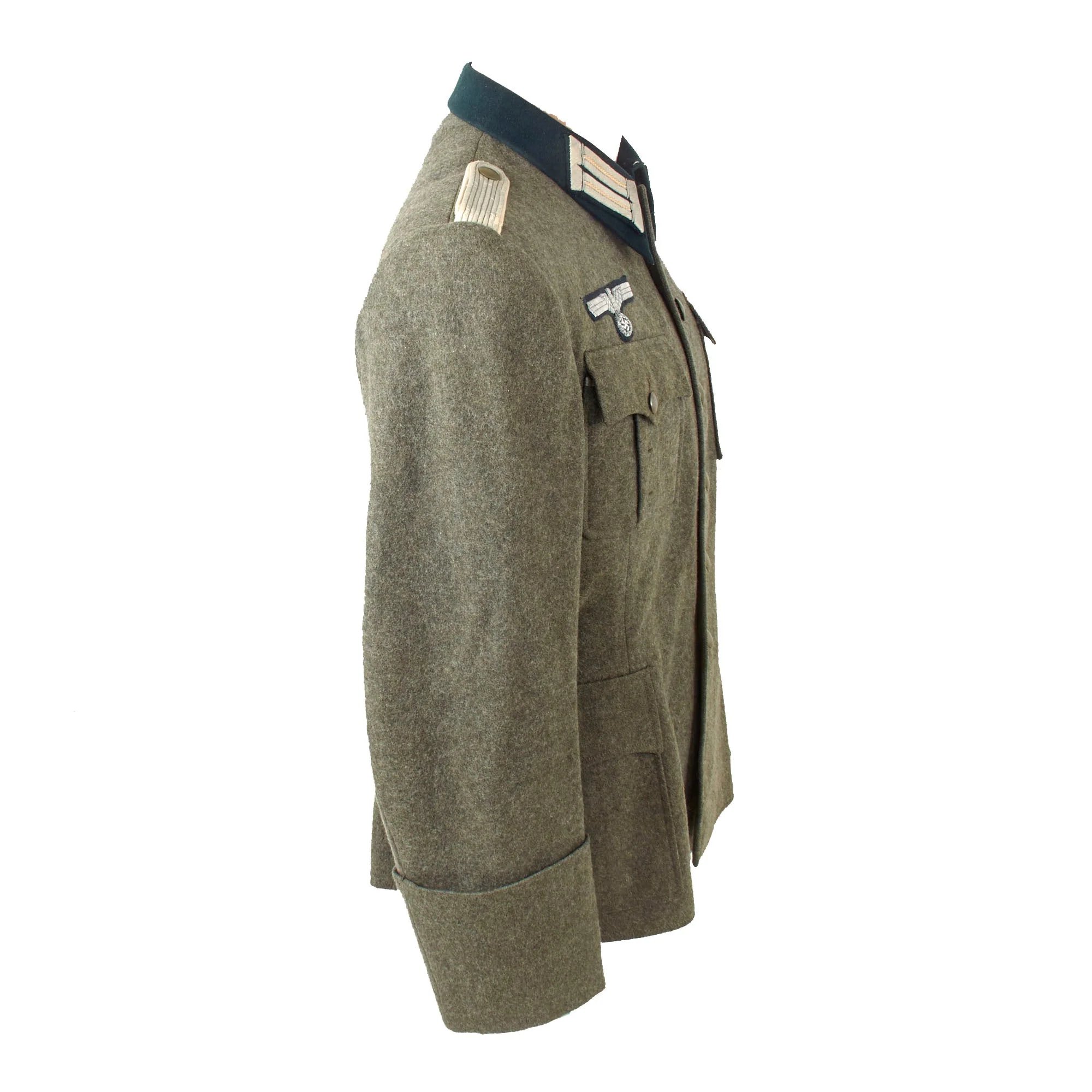 Original German WWII Heer Infantry Leutnant Officer M36 Field Uniform Tunic with Trousers — image 12