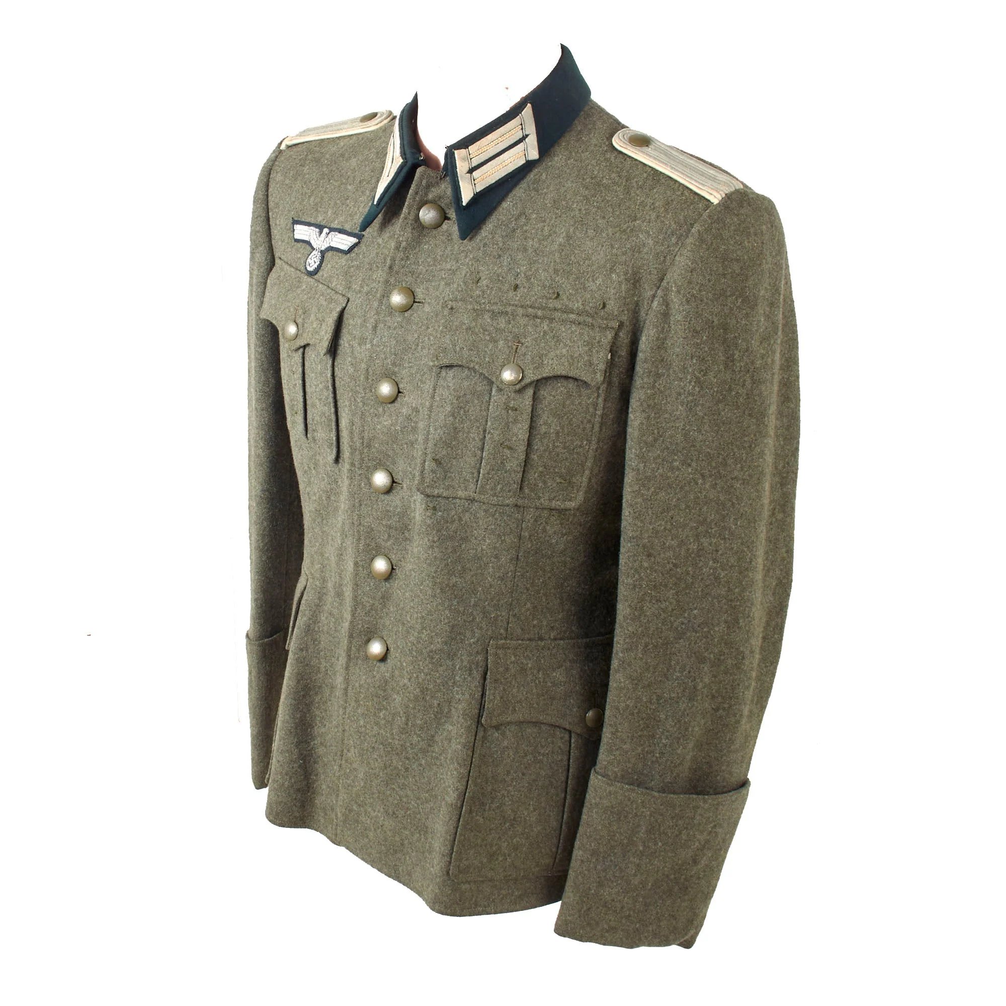 Original German WWII Heer Infantry Leutnant Officer M36 Field Uniform Tunic with Trousers — image 8