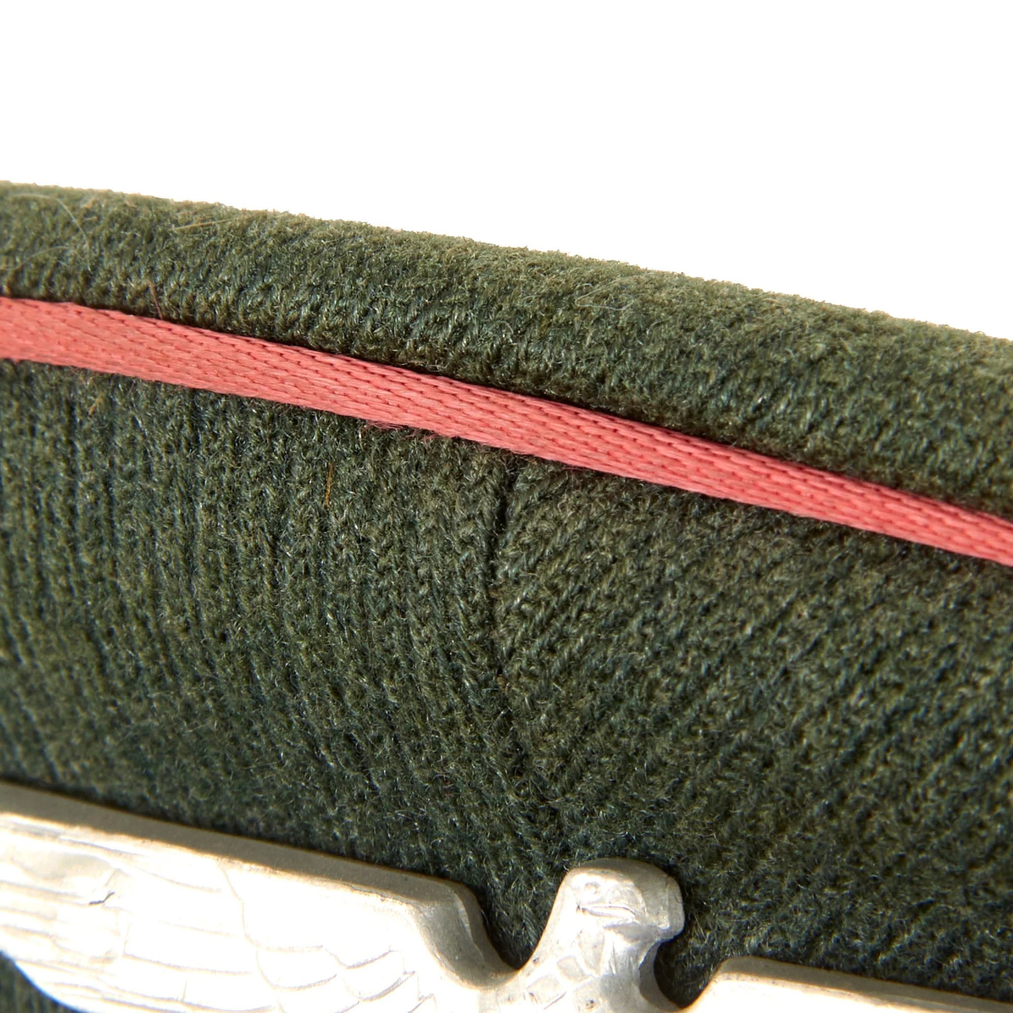 Original German WWII Army Heer Panzer EM/NCO Schirmmütze Visor Cap - Size 56 — image 13