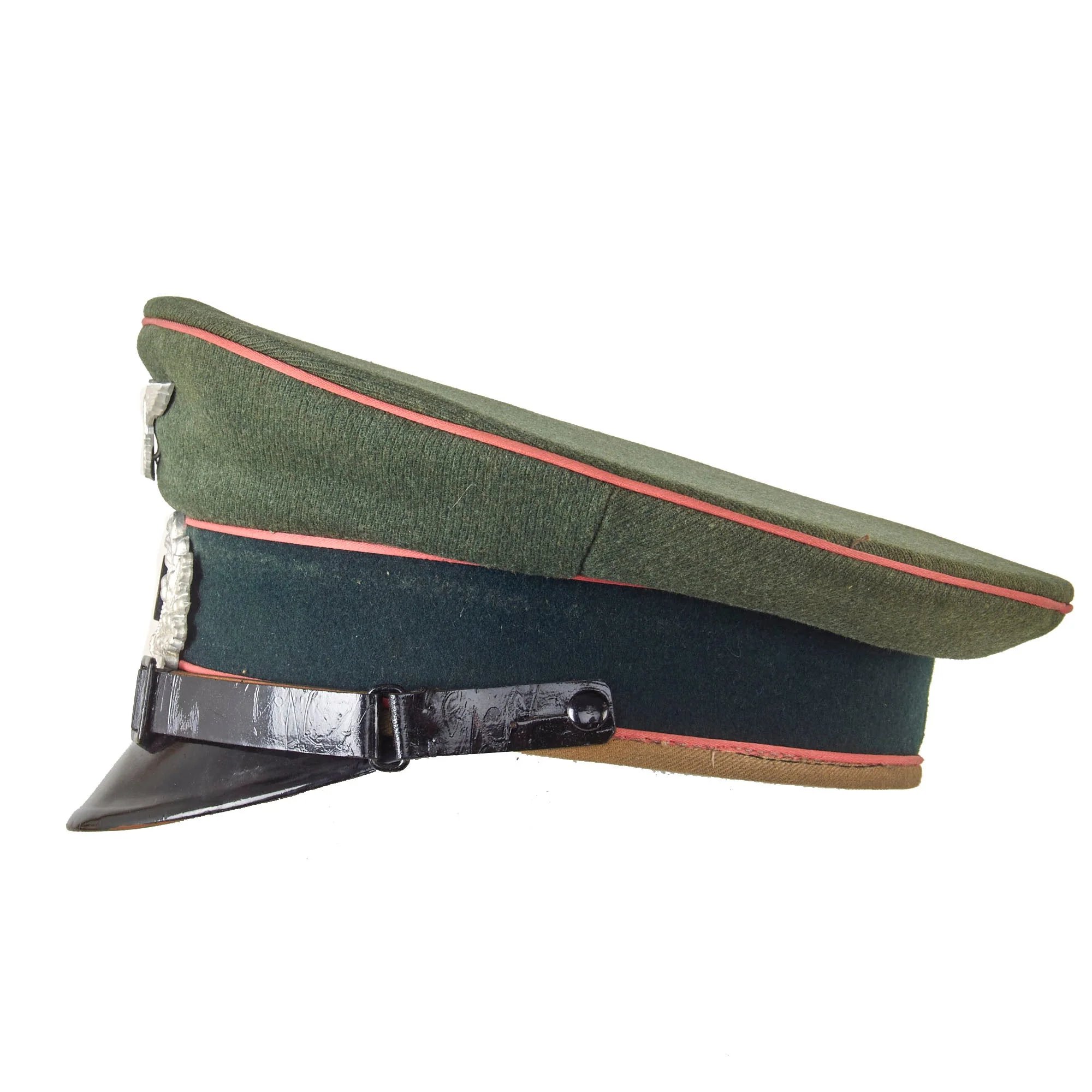Original German WWII Army Heer Panzer EM/NCO Schirmmütze Visor Cap - Size 56 — image 6
