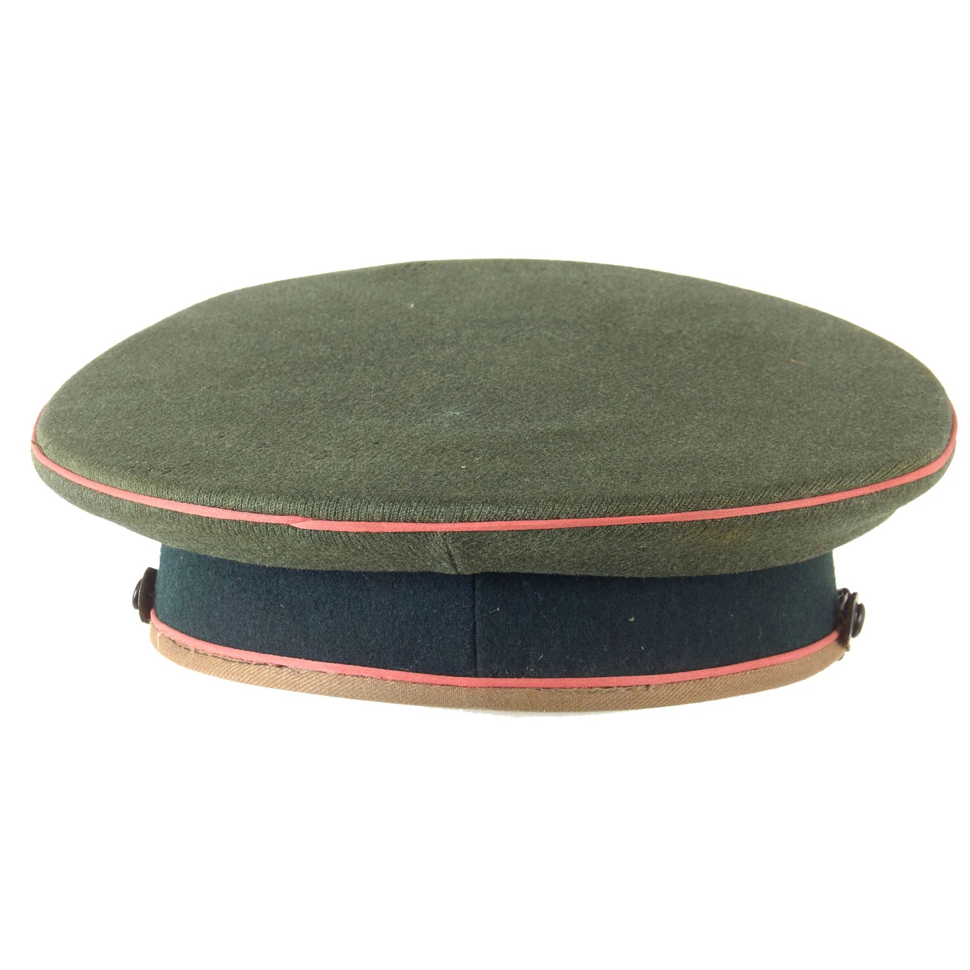 Original German WWII Army Heer Panzer EM/NCO Schirmmütze Visor Cap - Size 56 — image 9