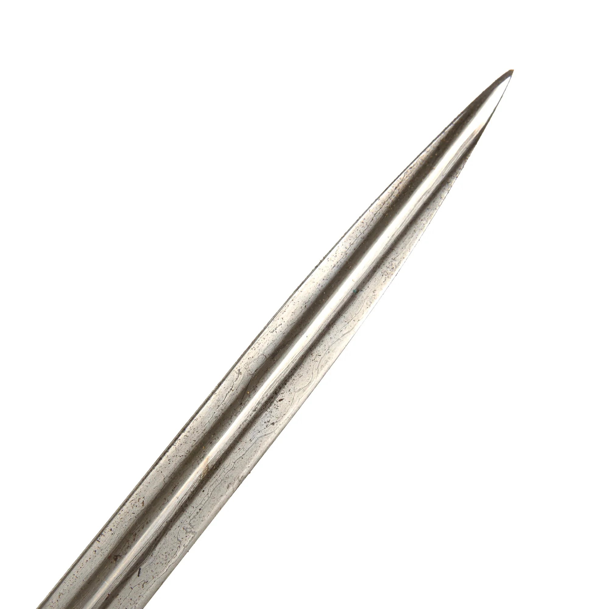 Original Imperial German WWI Outstanding Triple-Etched Damascus Steel Artillery Officer's Sword with Gold-Inlay & Fire-Bluing by Weyersberg Kirschbaum & Cie - Dated 1895 — image 21