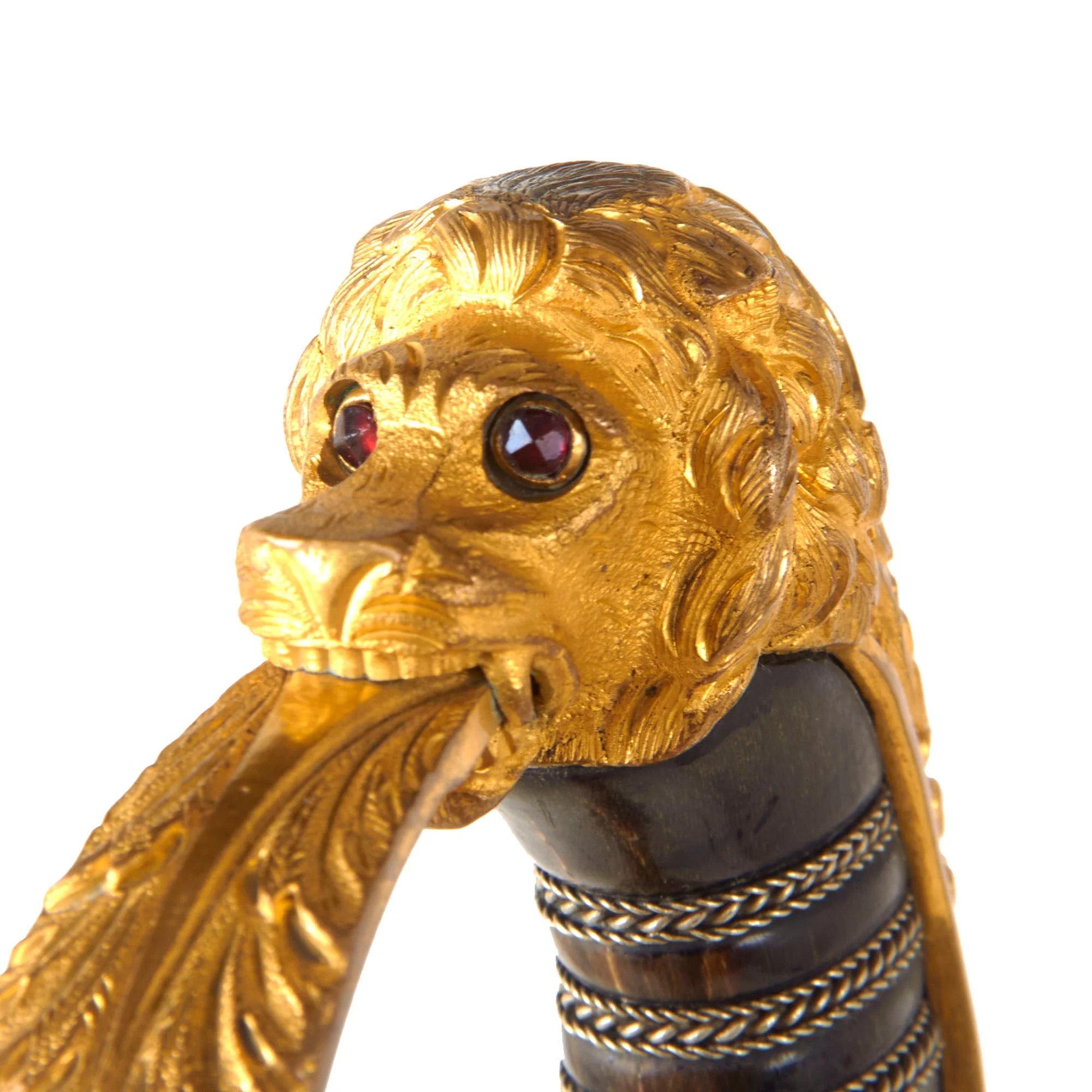 Original Imperial German WWI Outstanding Triple-Etched Damascus Steel Artillery Officer's Sword with Gold-Inlay & Fire-Bluing by Weyersberg Kirschbaum & Cie - Dated 1895 — image 4