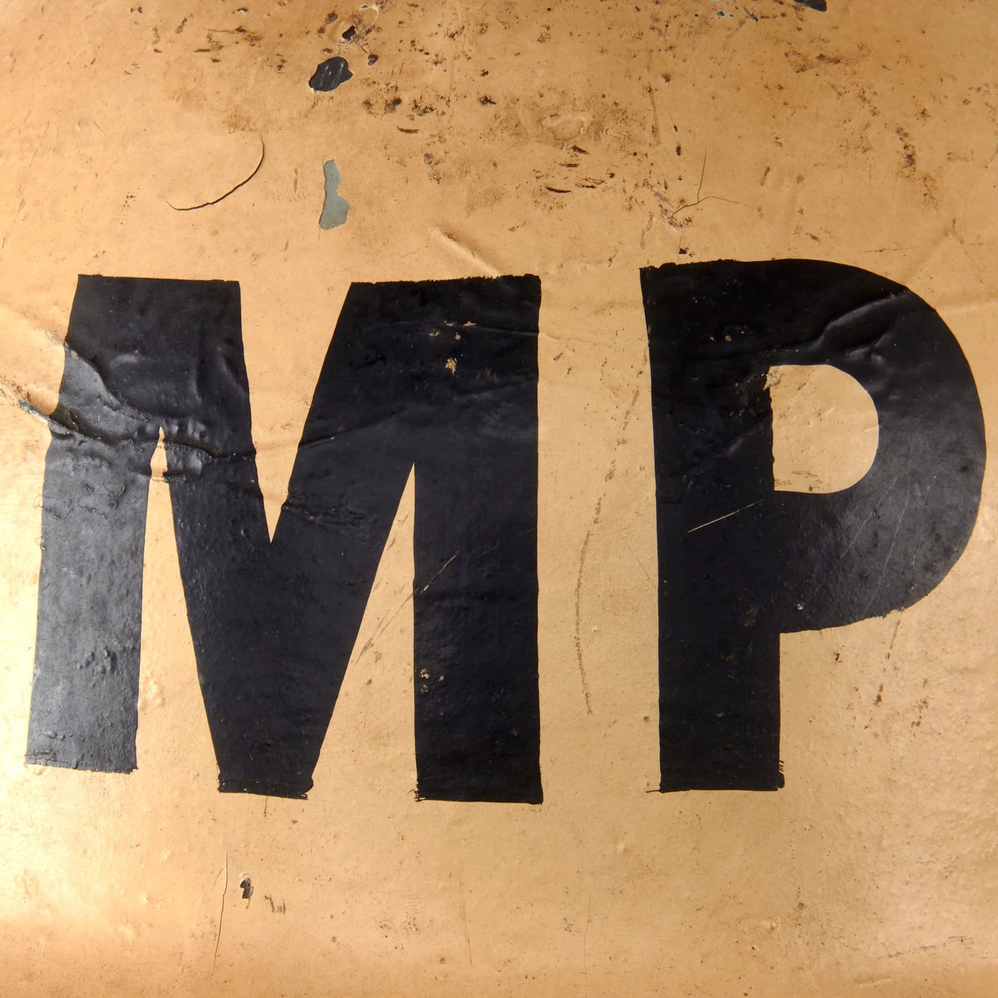 Original U.S. WWII USMC Marine Ship Detachment Military Police Painted Front Seam Swivel Bale M1 Helmet with Liner — image 3