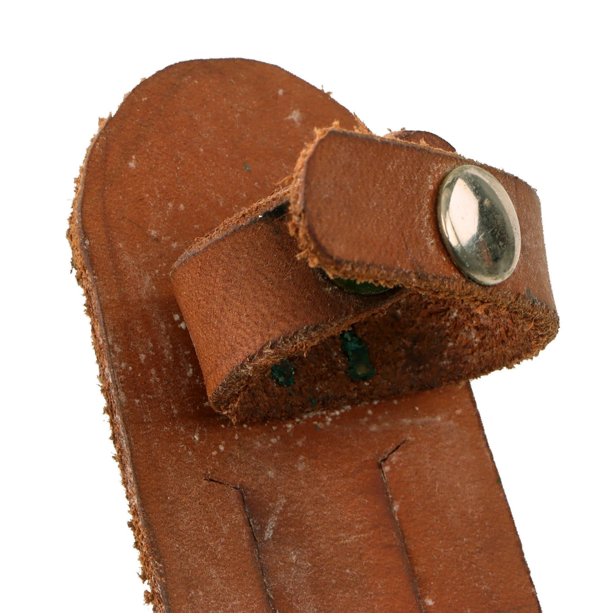 Original U.S. WWII Cut Down M1913 'Patton' Saber Fighting Knife by the Anderson Knife Company of Glendale, California with Leather Sheath - From Collection of American Edged Weapon Museum — image 12