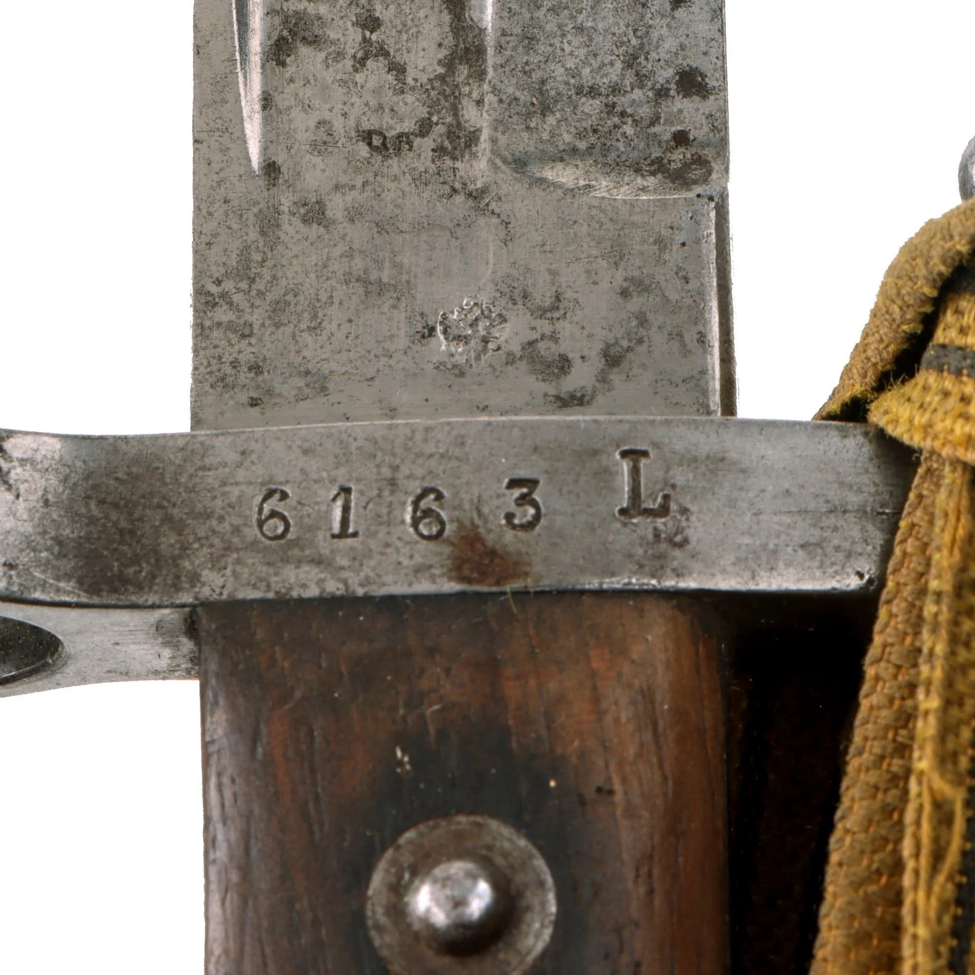 Original Austrian WWI Mannlicher M1890 NCO Bayonet by ŒWG Steyr with Hook Quillon, Scabbard, Frog & Troddle Knot - Featured in To The Hilt The Austrian Bayonet by David F. Machnicki — image 7