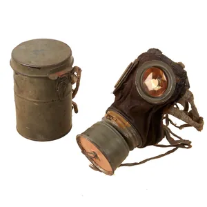 Original Imperial German WWI Named M1917 Ledermaske Gas Mask & …