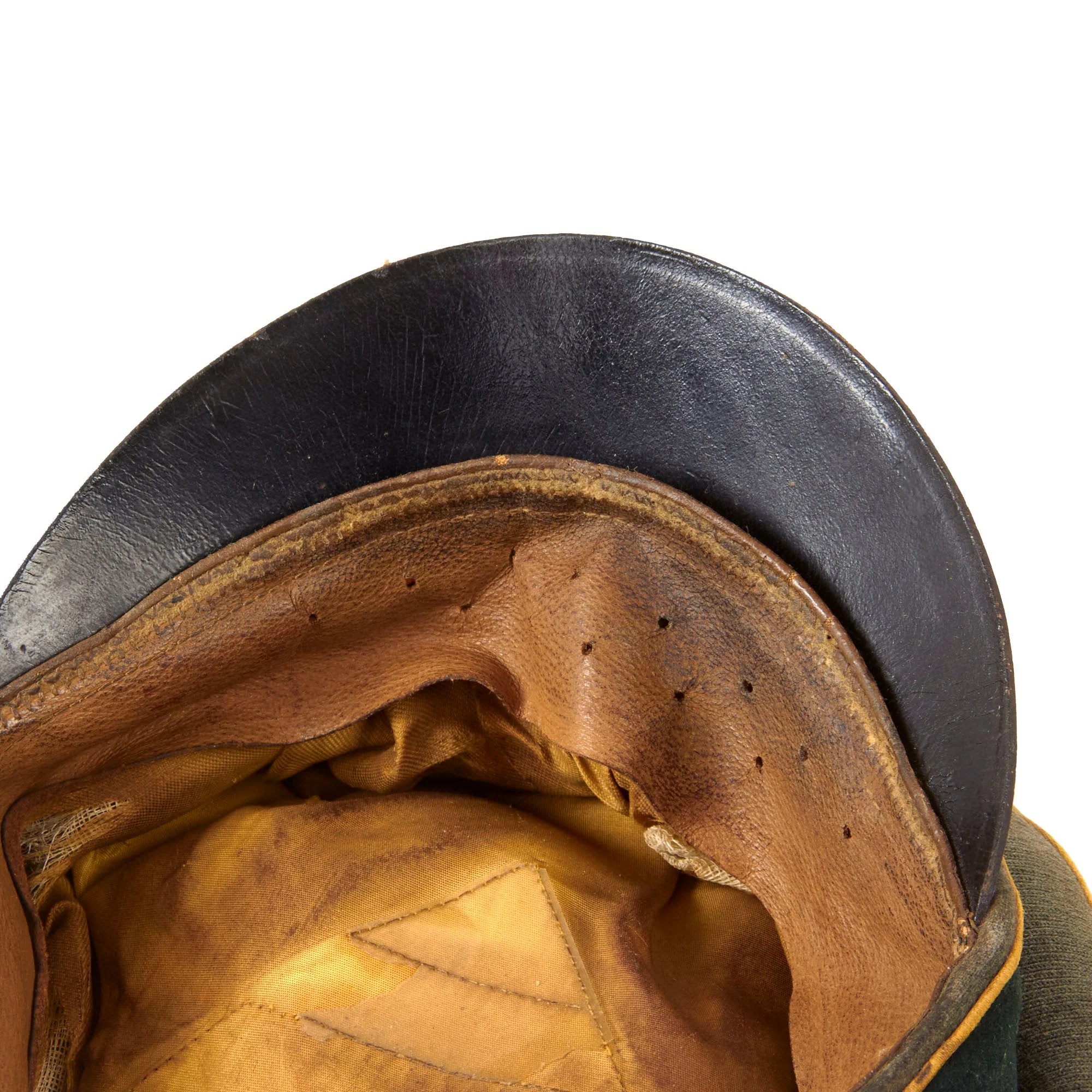 Original German WWII Heer Army Infantry Officer Schirmmütze Visor Crush Cap with BeVo Insignia by EREL Extra - Double Marked — image 13