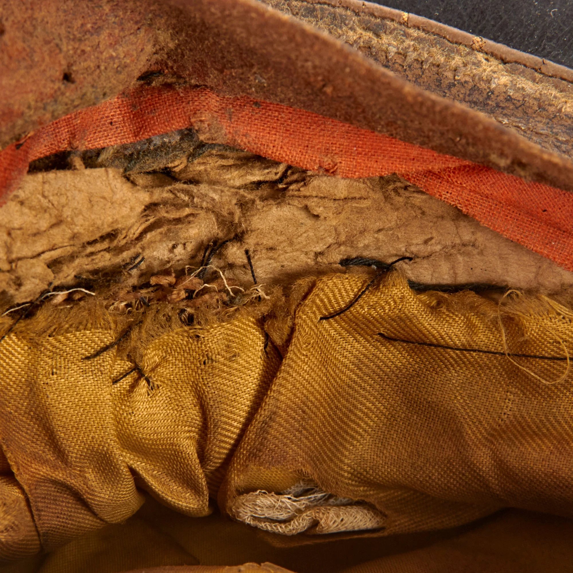 Original German WWII Heer Army Infantry Officer Schirmmütze Visor Crush Cap with BeVo Insignia by EREL Extra - Double Marked — image 14