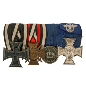 Original German WWI & WWII Medal Bar Featuring Iron Cross …