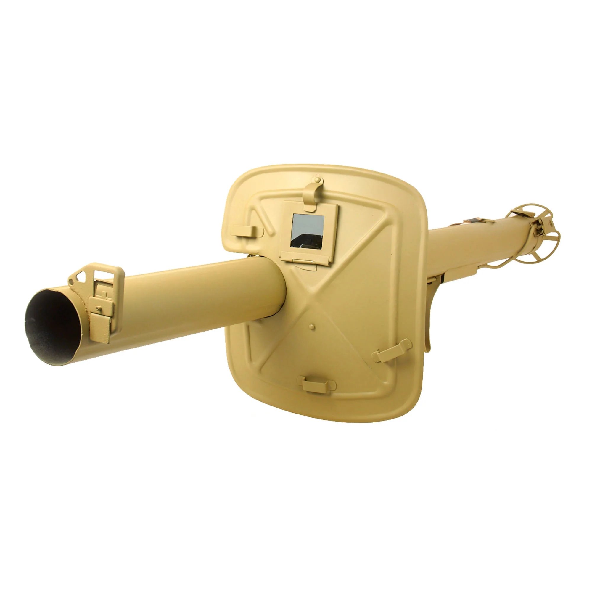 Original German WWII Panzerschreck RPzB 54 Inert Anti-Tank Rocket Launcher by Schricker & Co. Repainted with Replica Shield — image 3