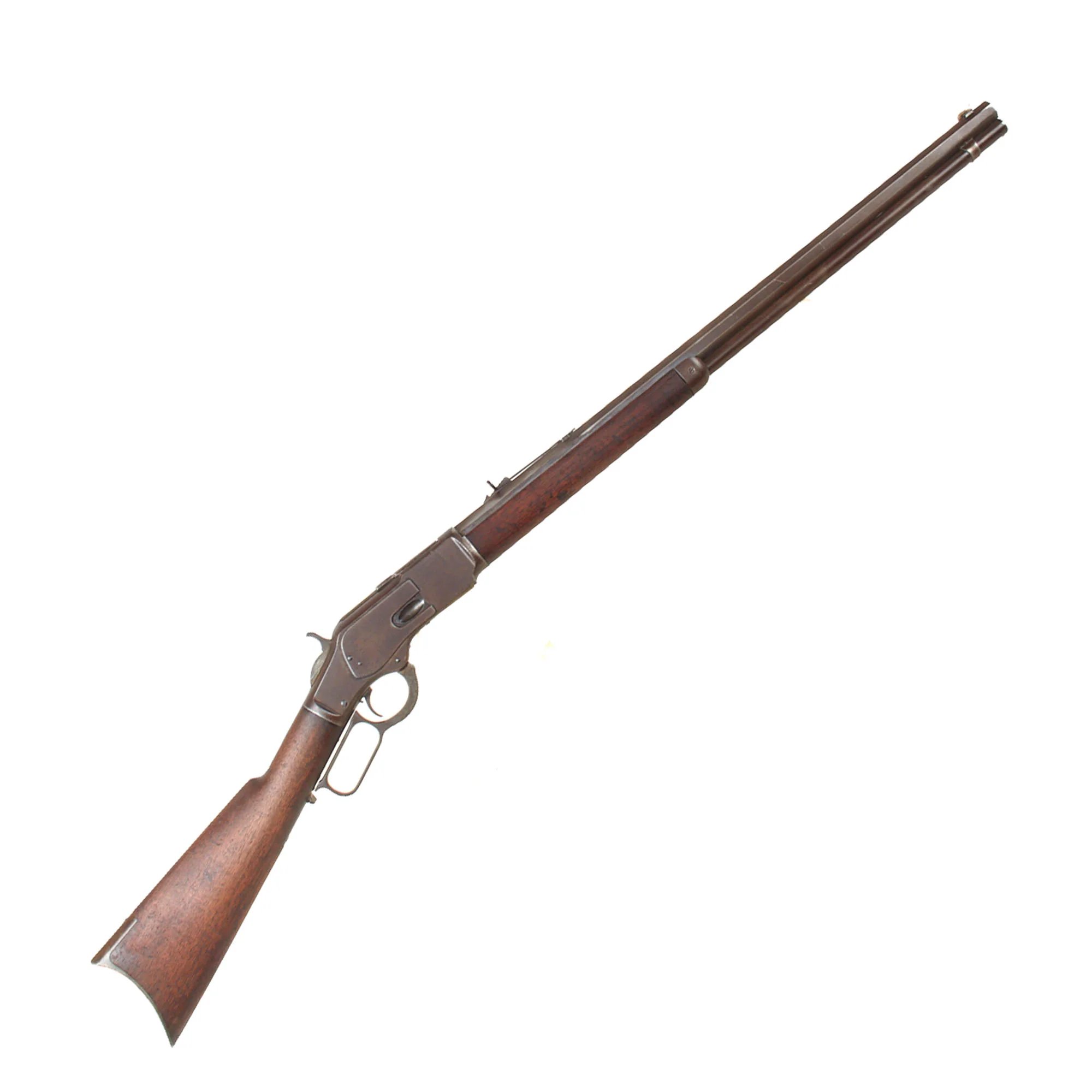 Original U.S. Winchester Model 1873 .44-40 Rifle Made in 1882 with Shortened 26' Octagon Barrel, Set Trigger, and Factory Letter - Serial 92985A — image 2